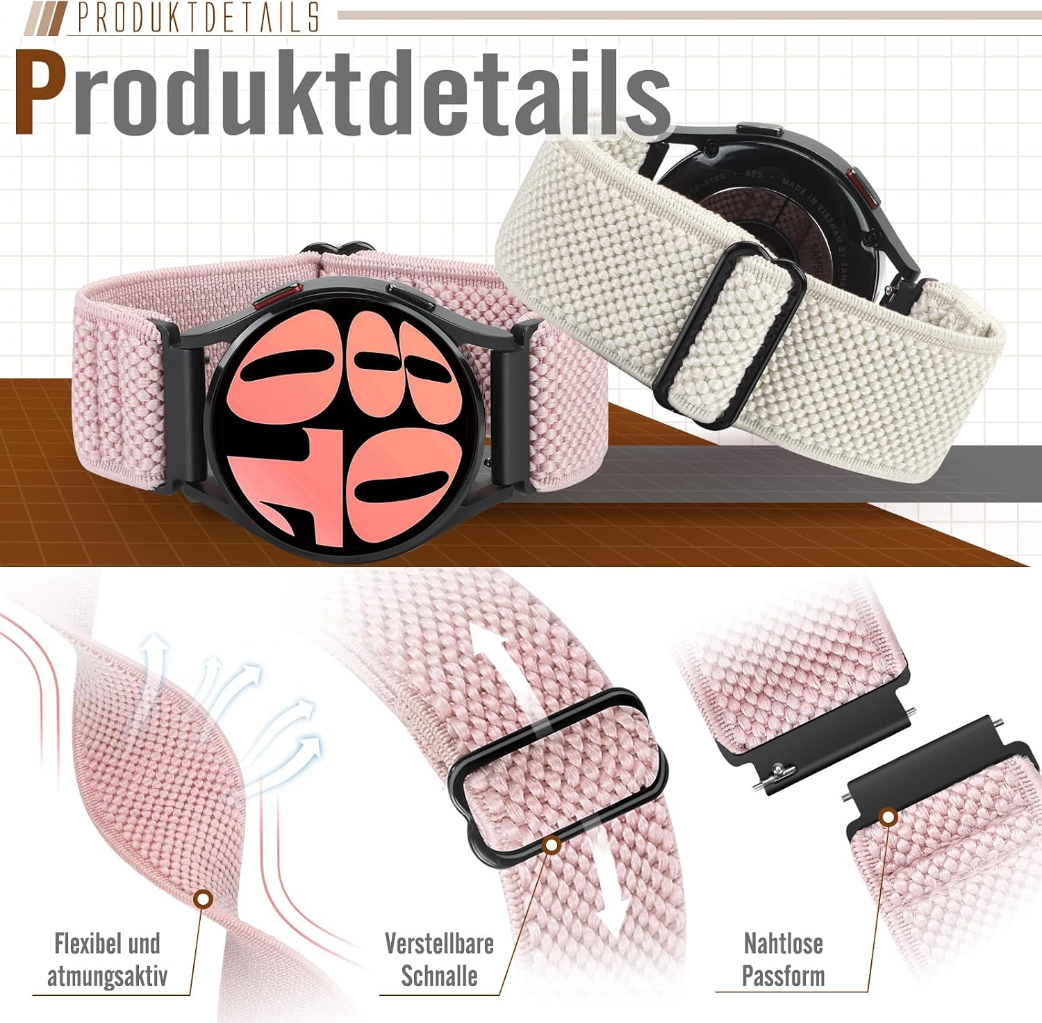 Detalle 1 de Yunshare 20mm Armband Garmin & Co