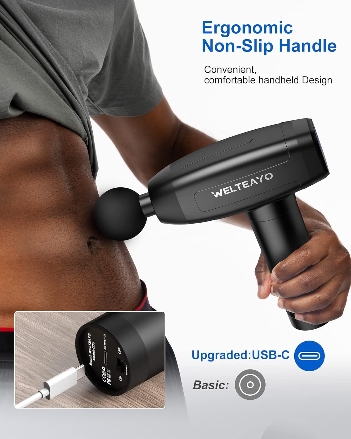 Detalle 1 de Massage Gun Deep Tissue 30-speed handheld massager