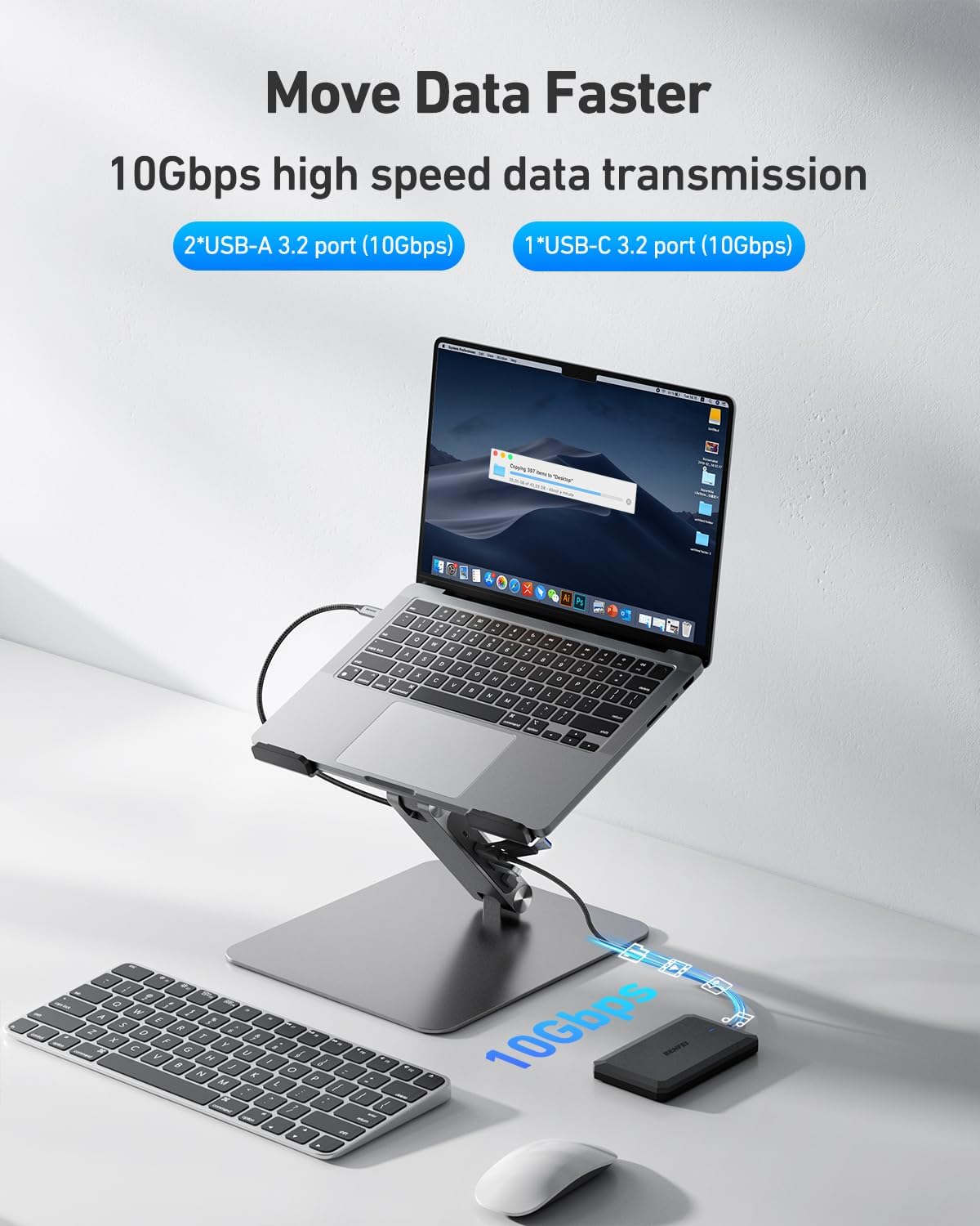 Thumbnail 4 de BENFEI Laptop Ständer mit 100W Dockingstation