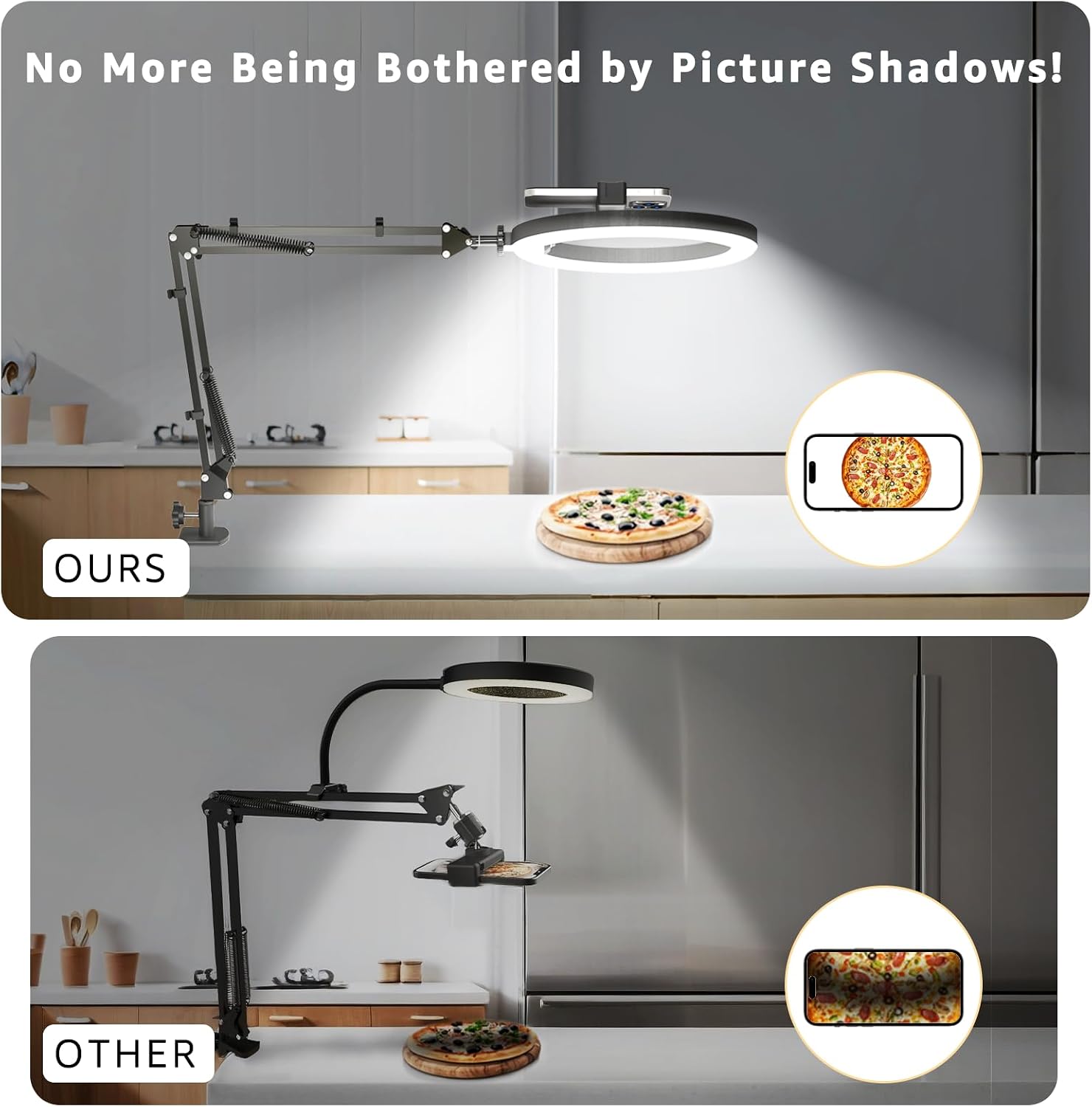 Thumbnail 5 de FZYGRAVH 10" Ring Light with Overhead Phone Stand