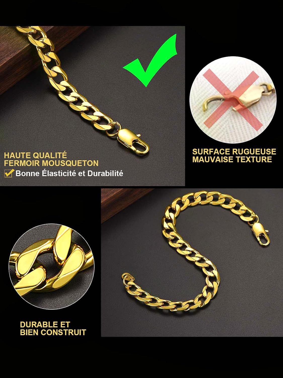 Detalle 1 de ChainsHouse Bracelet Gourmette 21 cm đ