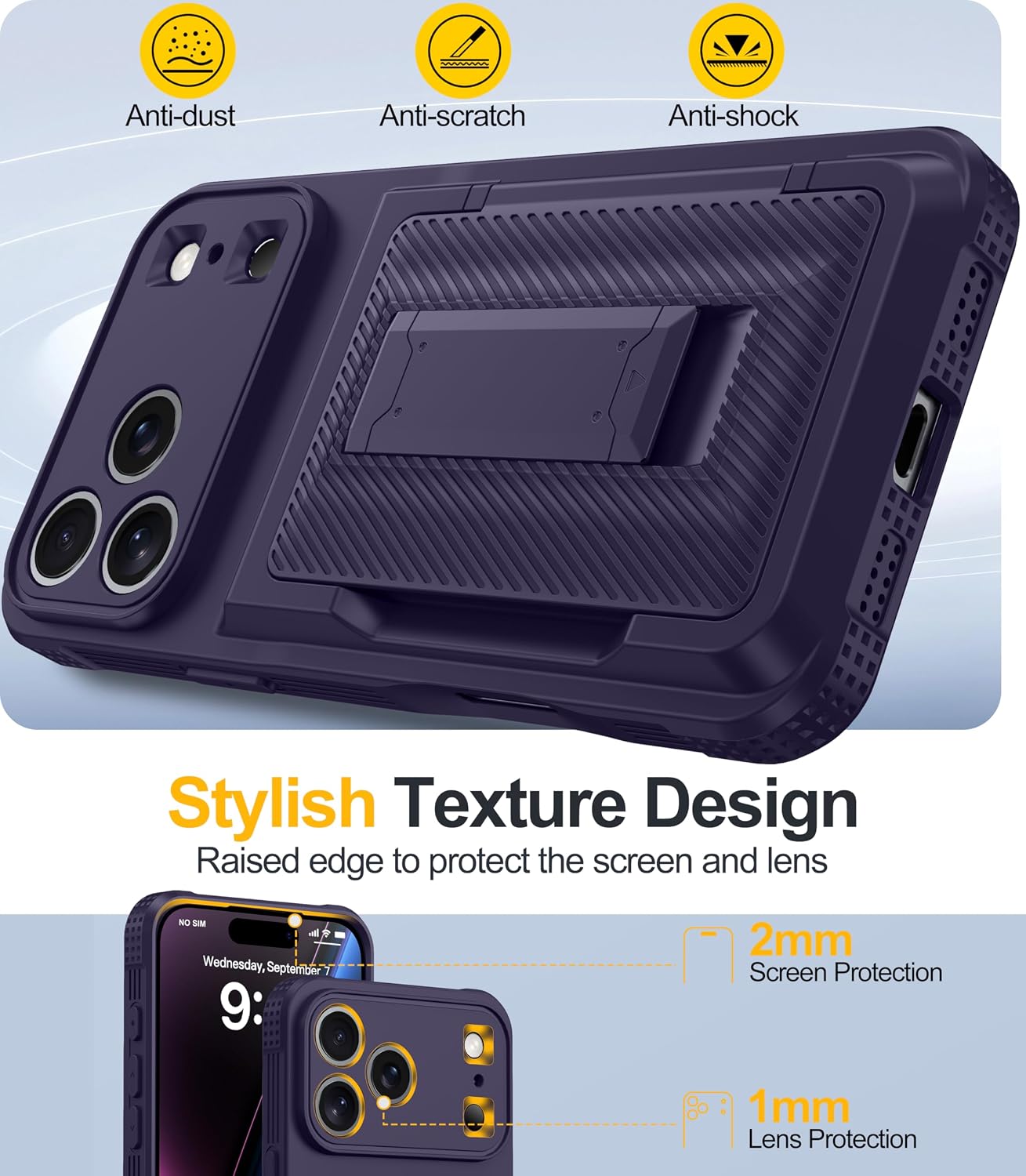 Thumbnail 6 de Oneagle iPhone 17 Pro Max Wallet Case with RFID Blocking and Kickstand