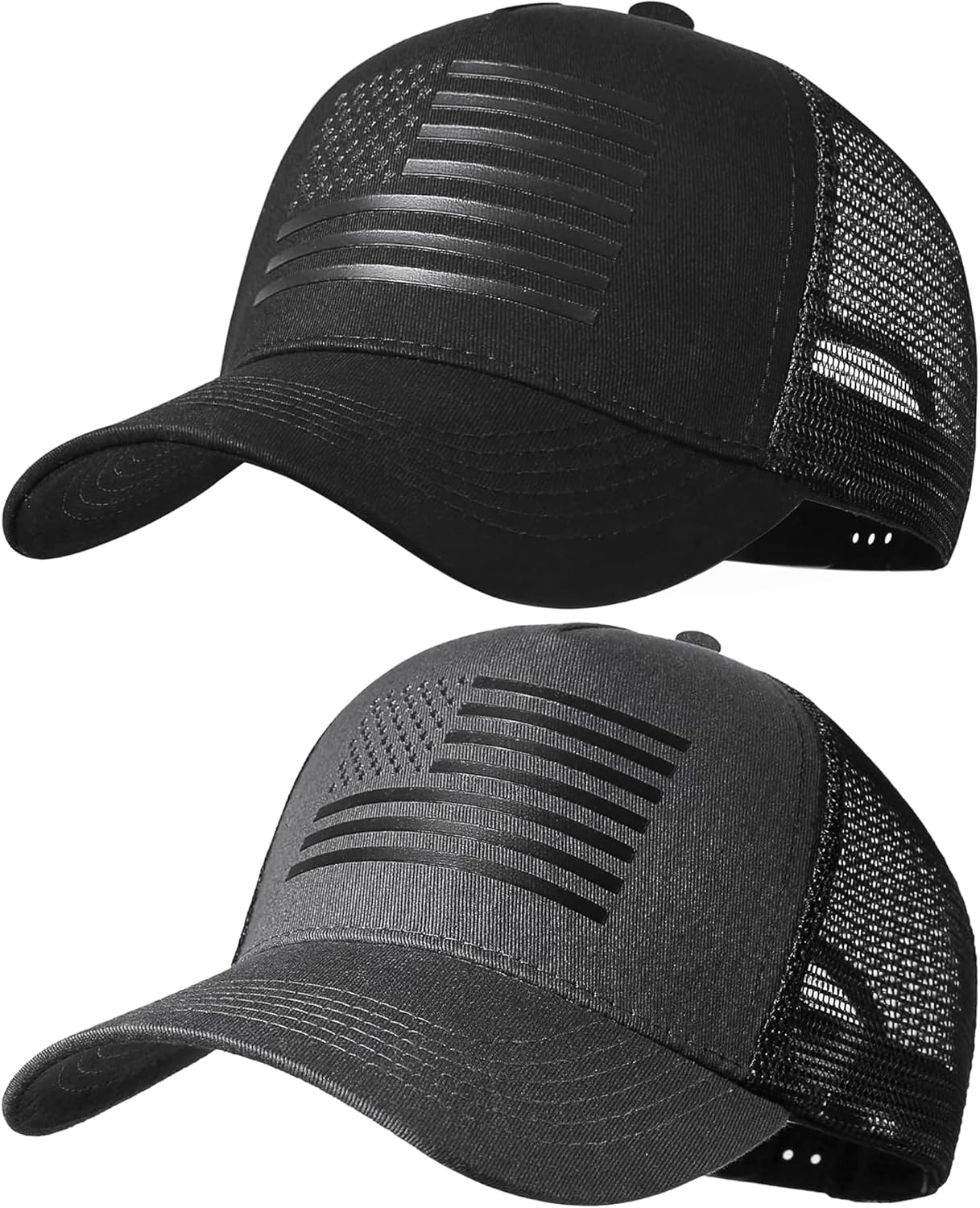 Thumbnail 6 de SPXKD American Flag Trucker Hat – Adjustable Mesh Snapback for Men and Women