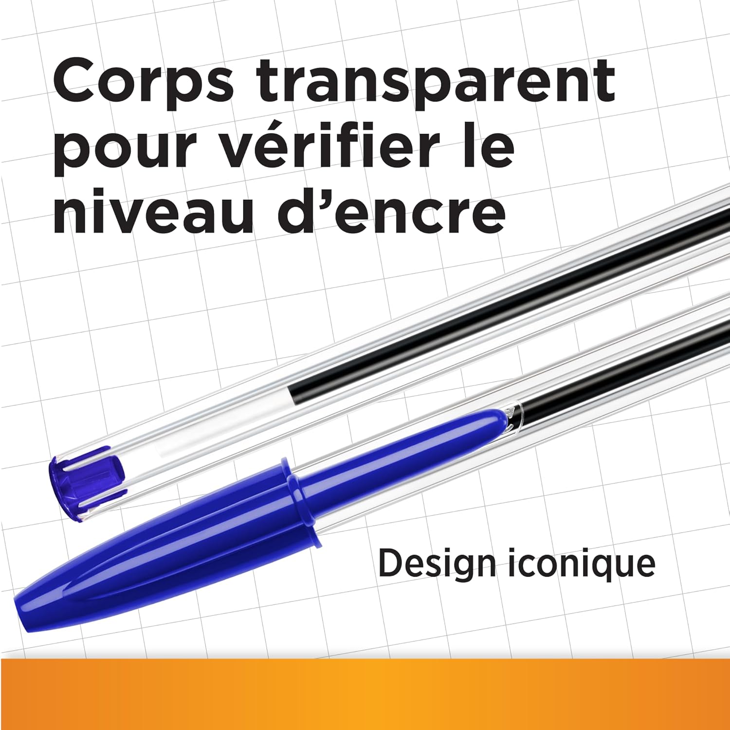 Thumbnail 4 de BIC Cristal Original – Stylos-Bille Pointe Moyenne (1,0 mm) – Rouge, Boîte de 50