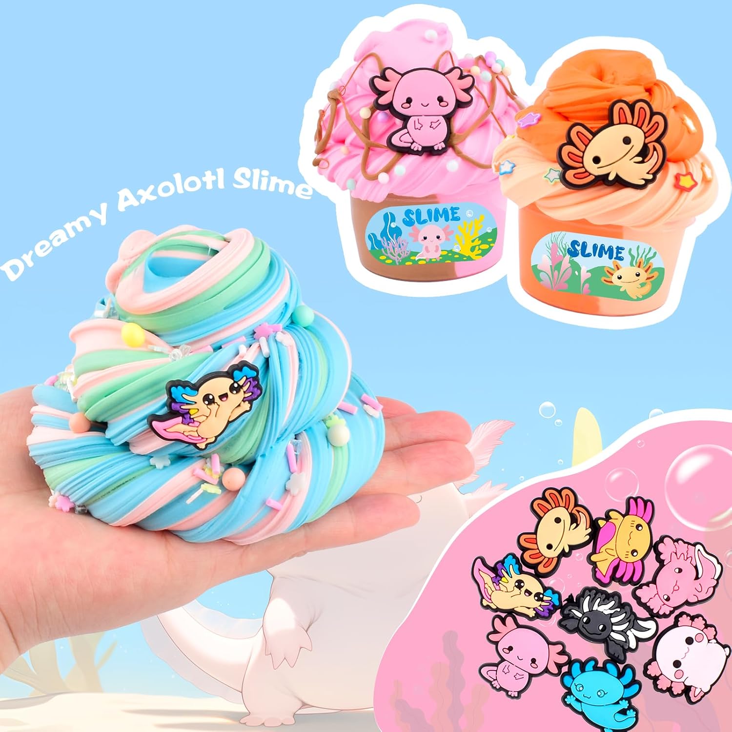 Detalle 2 de 24 Pack Axolotl Butter Slime Kit