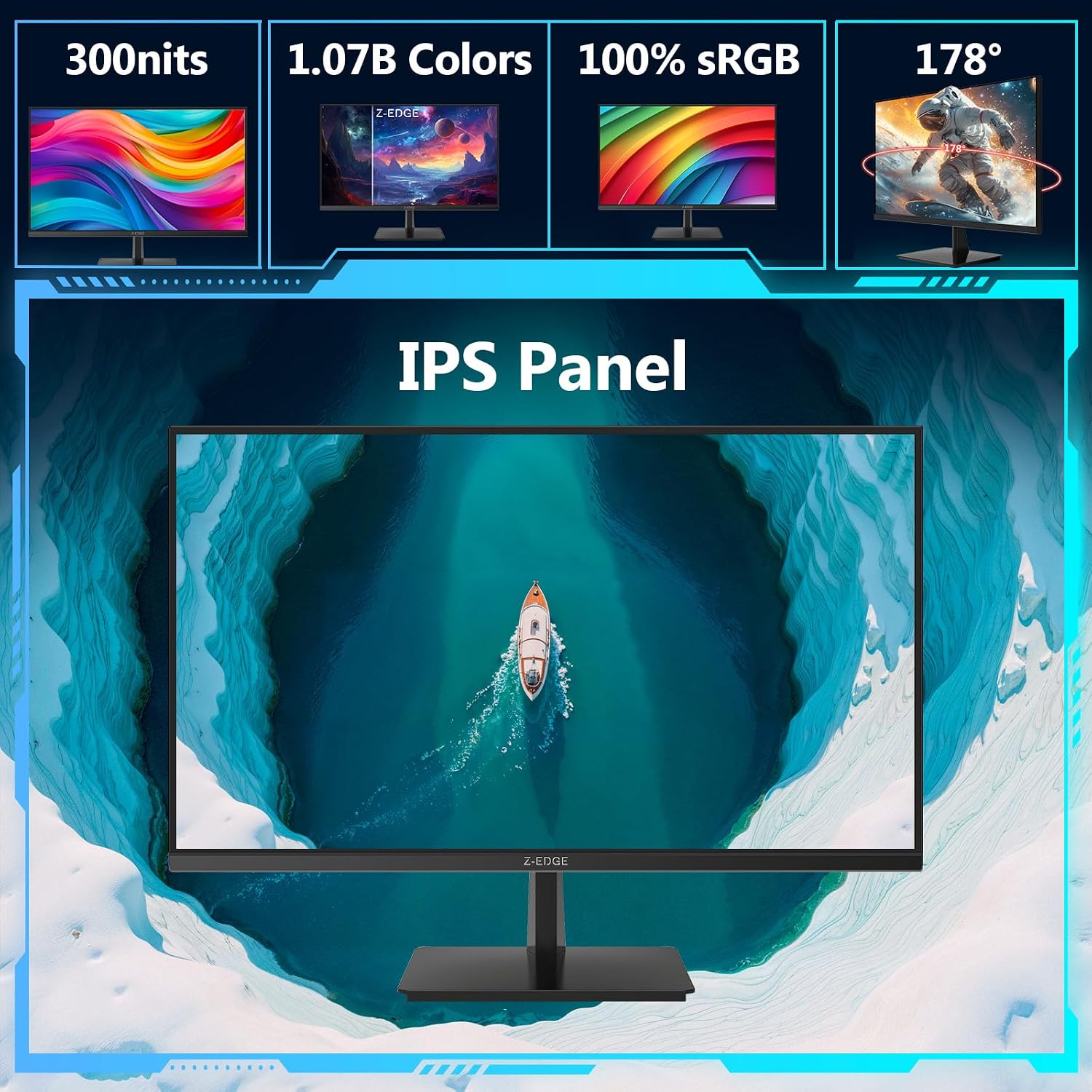 Detalle de Z-Edge 27 Inch 4K UHD IPS Monitor