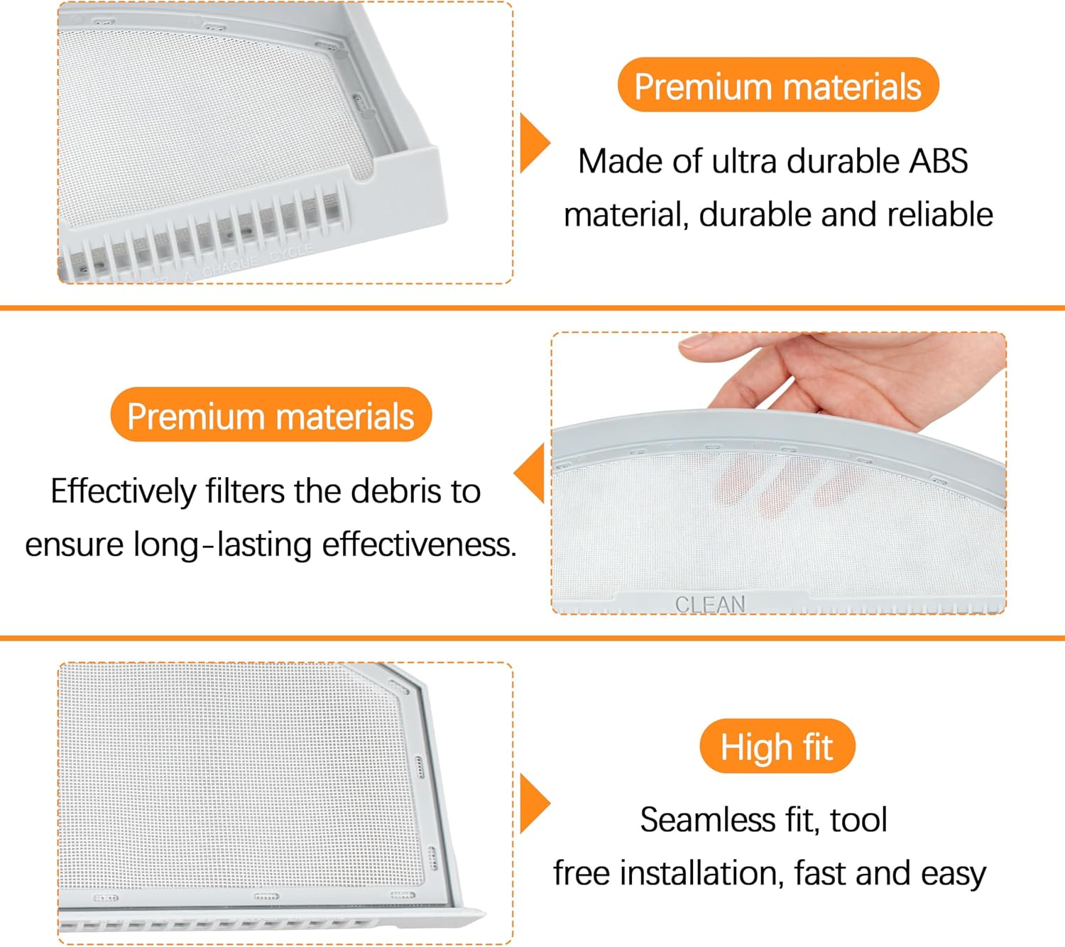 Detalle de Dryer Lint Filter WE03X23881