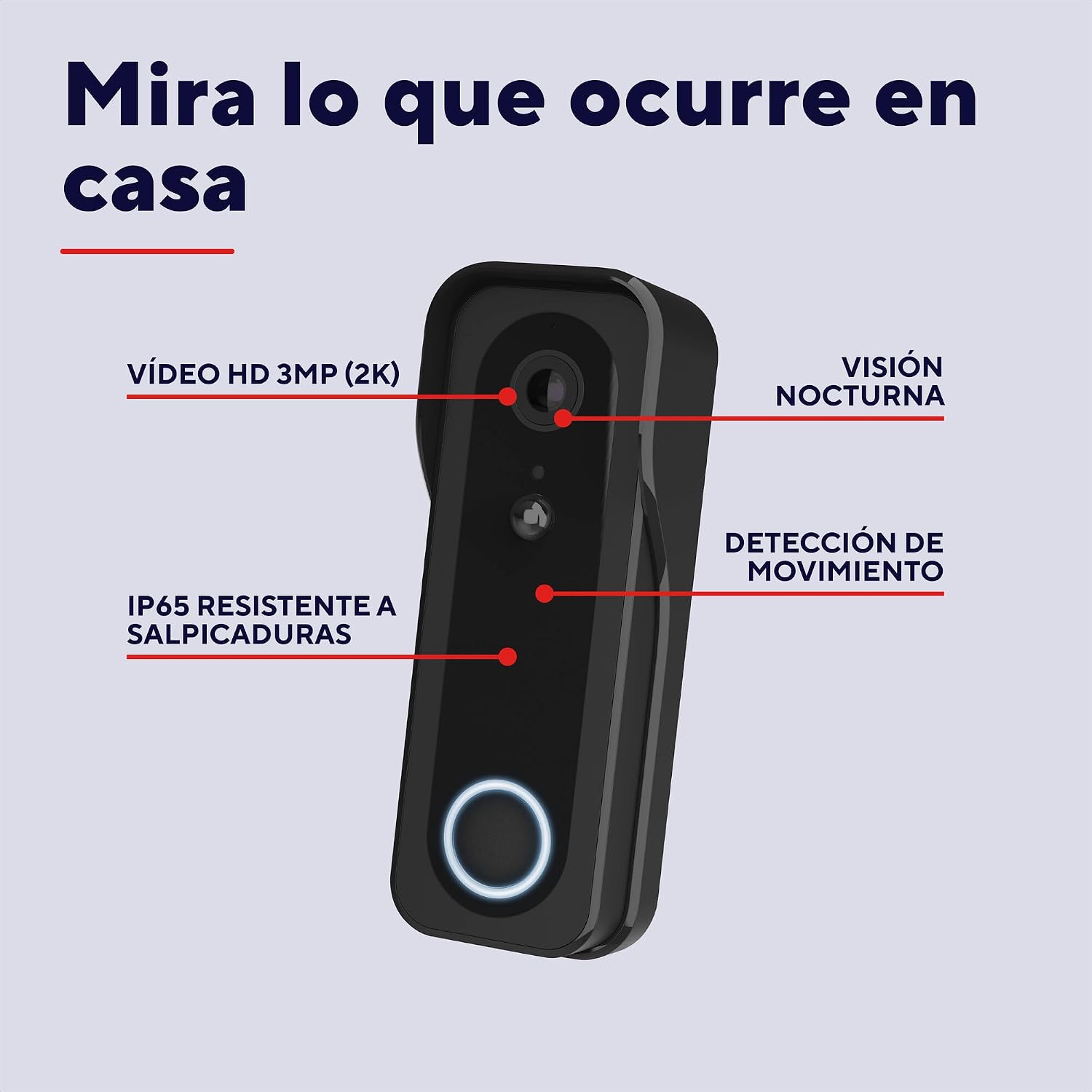 Detalle 2 de Trust Timbre Exterior Cámara 2K 3MP