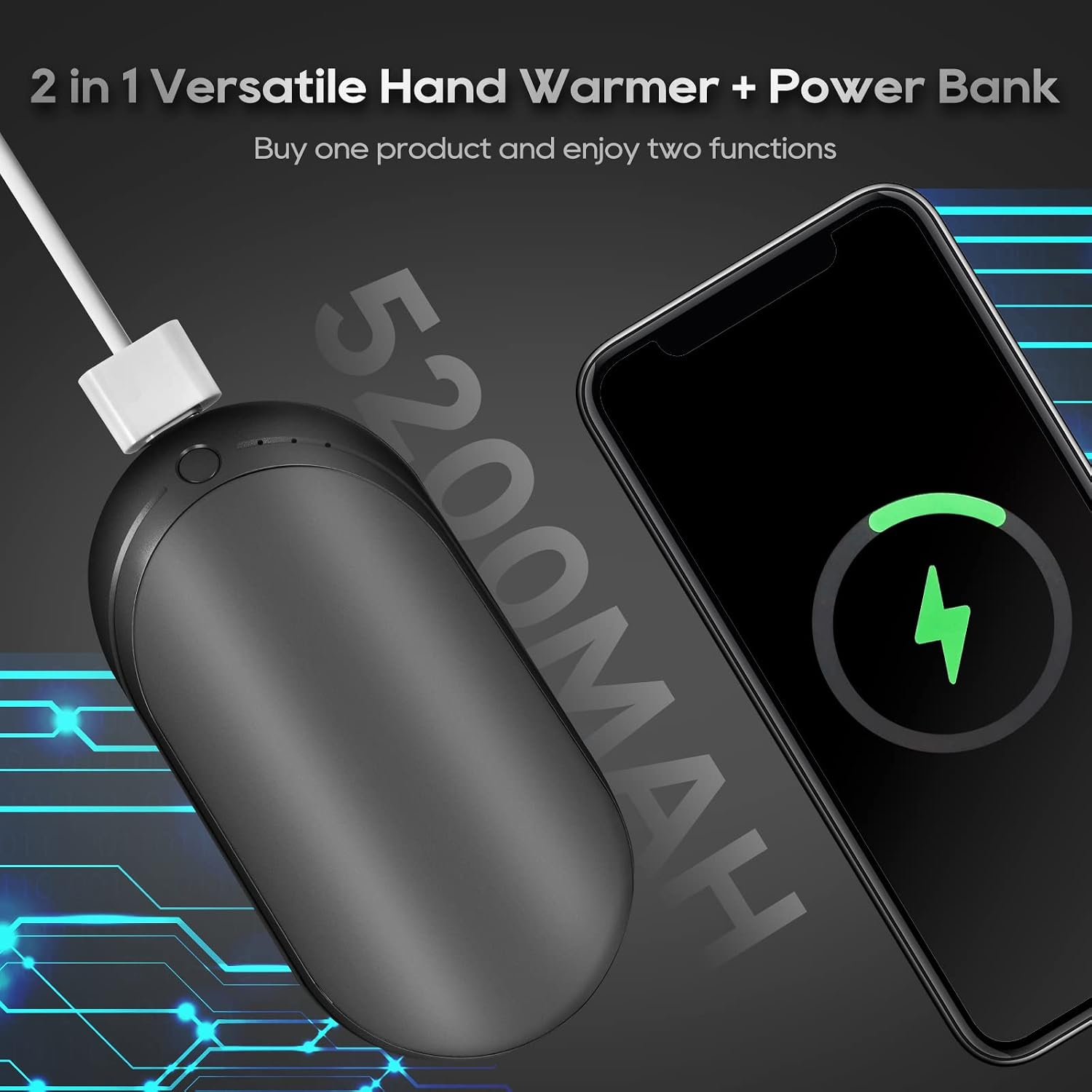 Thumbnail 4 de Hand Warmers Rechargeable 5200 mAh power bank