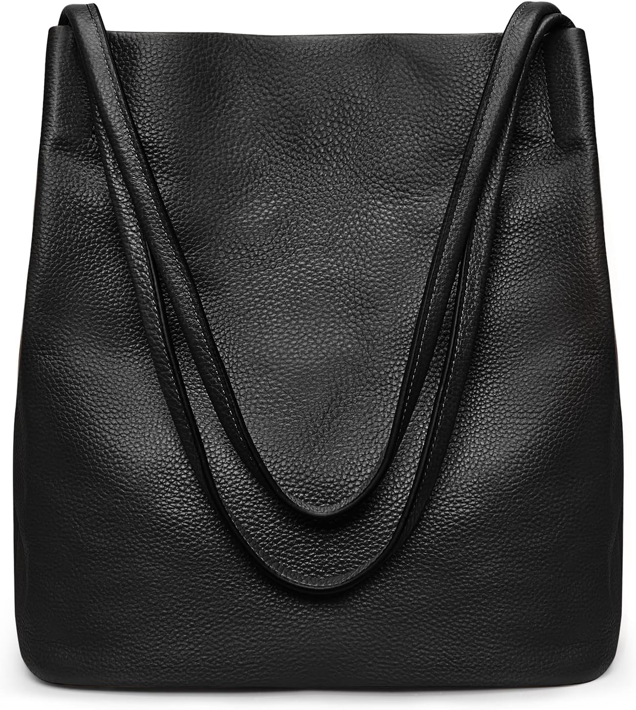 Thumbnail 6 de Kattee Sac à Bandoulière en Cuir Véritable Souple pour Femme – Fermeture Magnétique