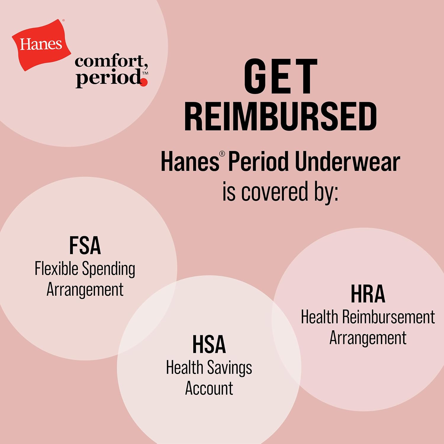 Thumbnail 4 de Hanes Women’s Bikini Period & Postpartum Underwear, Super Leak Protection, 3-Pack