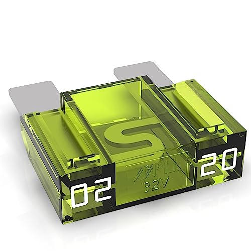 Detalle 2 de AUPROTEC Fusible à lame 20A jaune 5 pièces ⚡