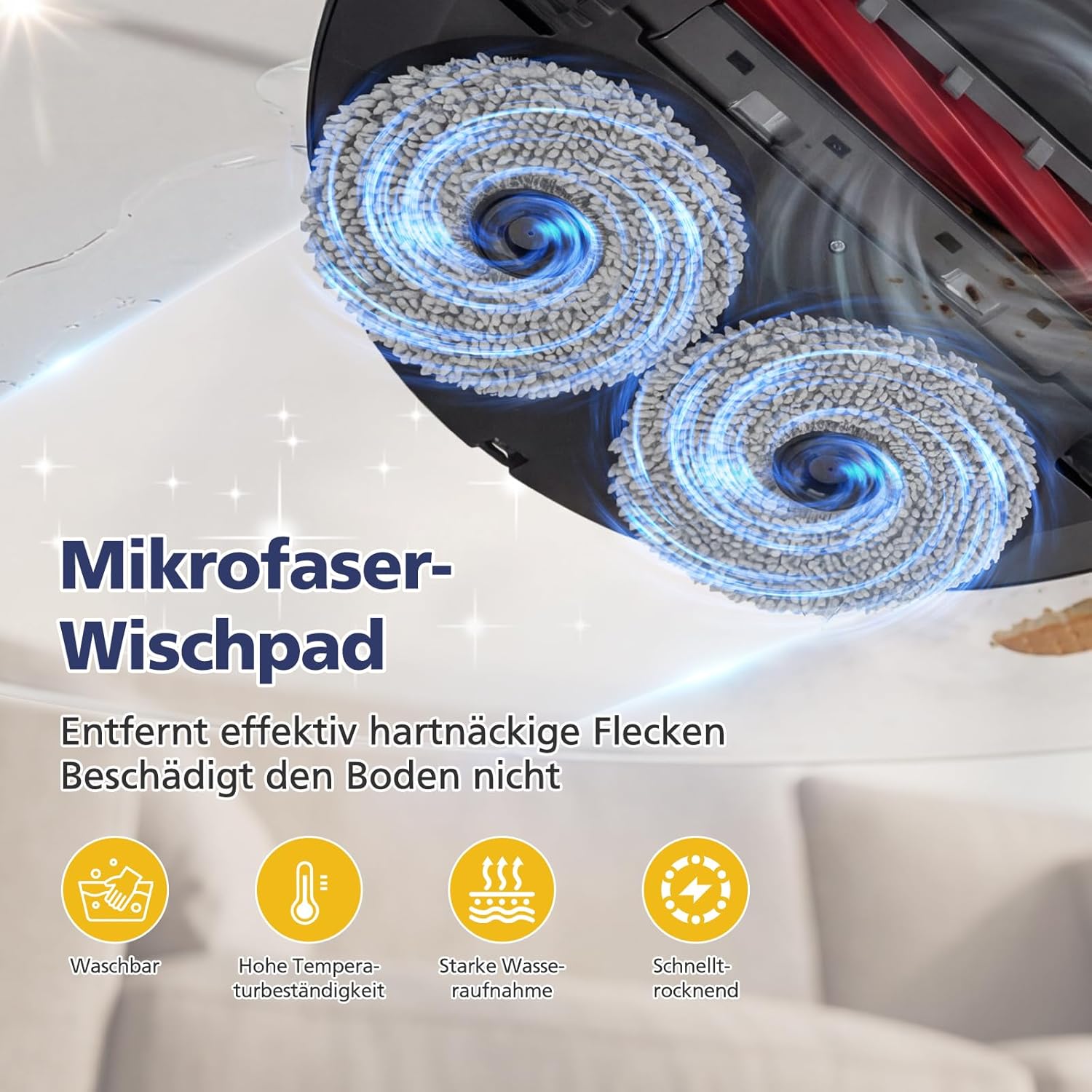 Thumbnail 4 de 26-teiliges QV 35A Zubehör-Set für Roborock QV 35A/QV 35S (inkl. Hauptbürste, Wischpads, HEPA-Filter, Seitenbürsten)