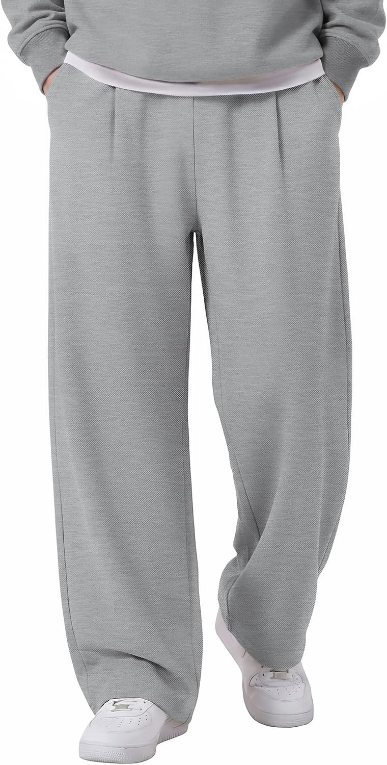 Detalle de COOFANDY Men's Open-Bottom Sweatpants