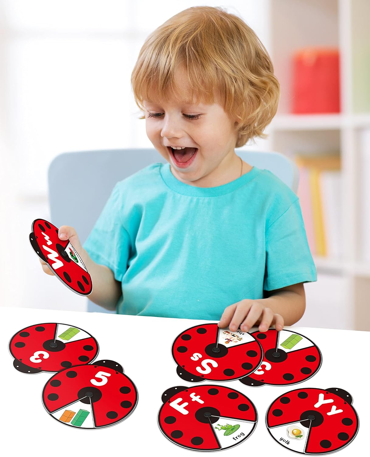 Thumbnail 6 de Coogam Jouet d'apprentissage interactif ABC — cartes coccinelles Montessori pour bébés 3–5 ans