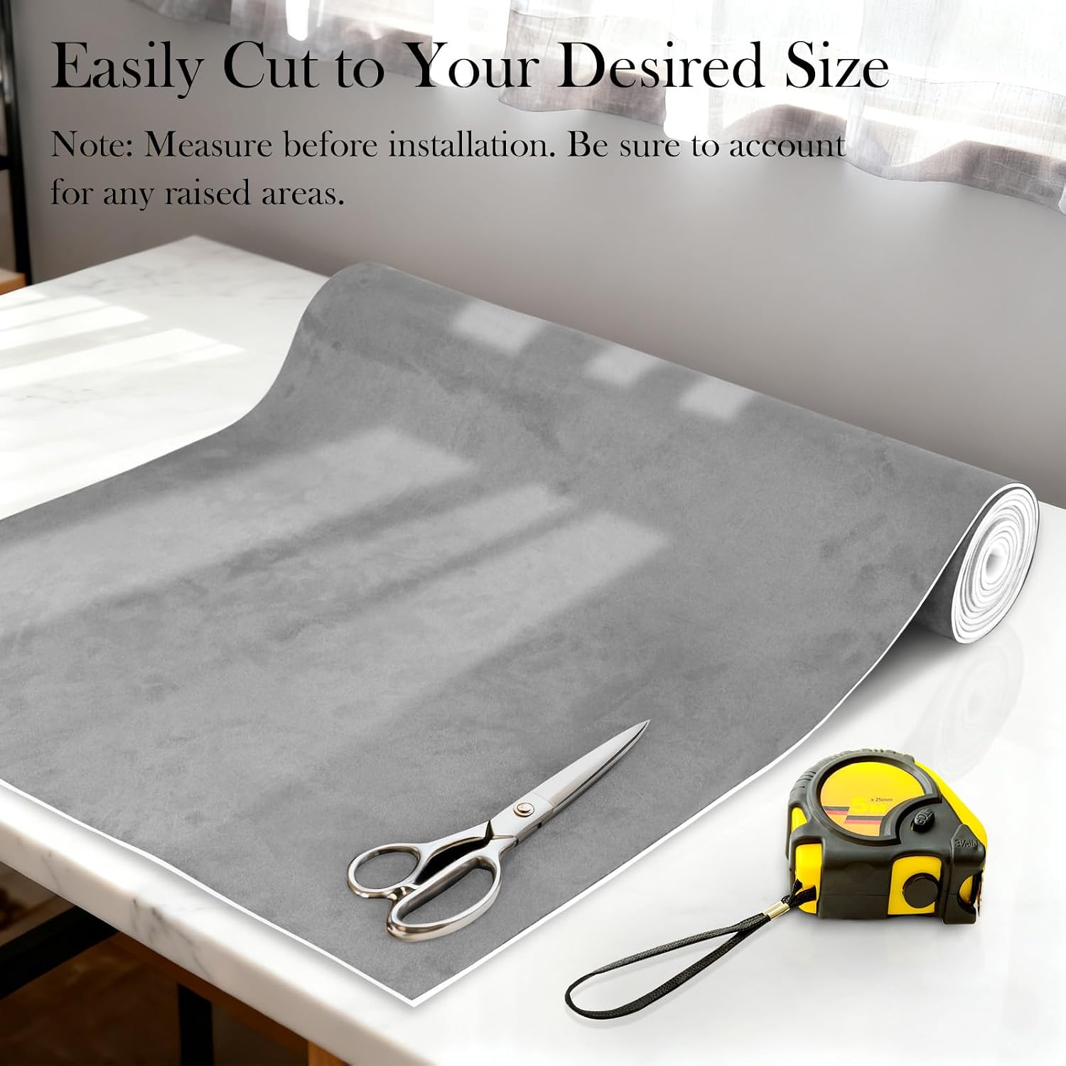 Thumbnail 4 de Garifon Grey Suede Headliner Fabric, 180" x 60" — Premium DIY Auto Headliner Material