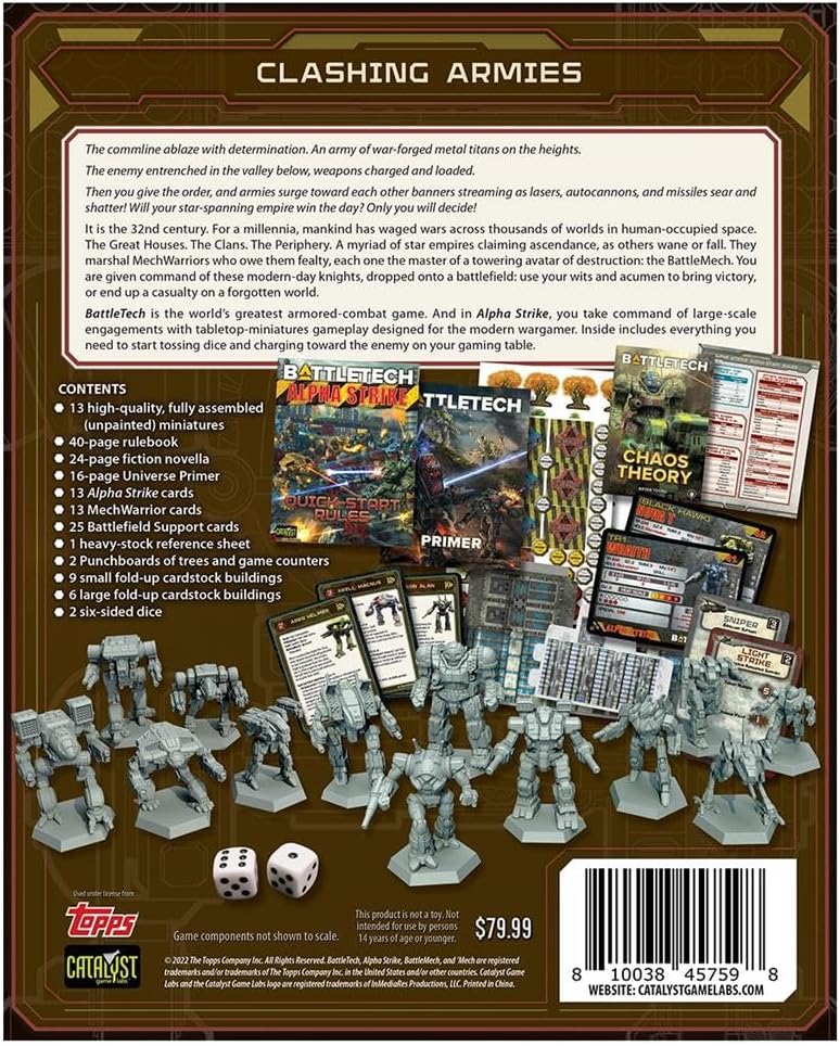 Detalle de Catalyst Game Labs BattleTech Alpha Strike starter set 🎲
