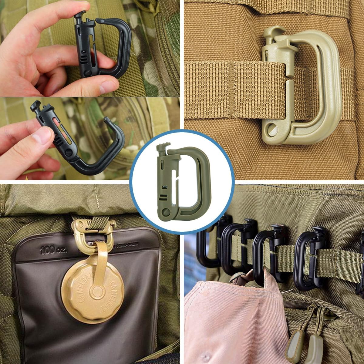 Thumbnail 6 de MUCHER EDC Pouch Molle Pouches Tactical Waist Bag (2 Pack) – Durable 1000D Utility Waist Pack