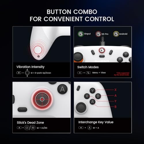Detalle de GameSir Nova Lite: Controlador inalámbrico Tri‑modo para PC, Switch y más