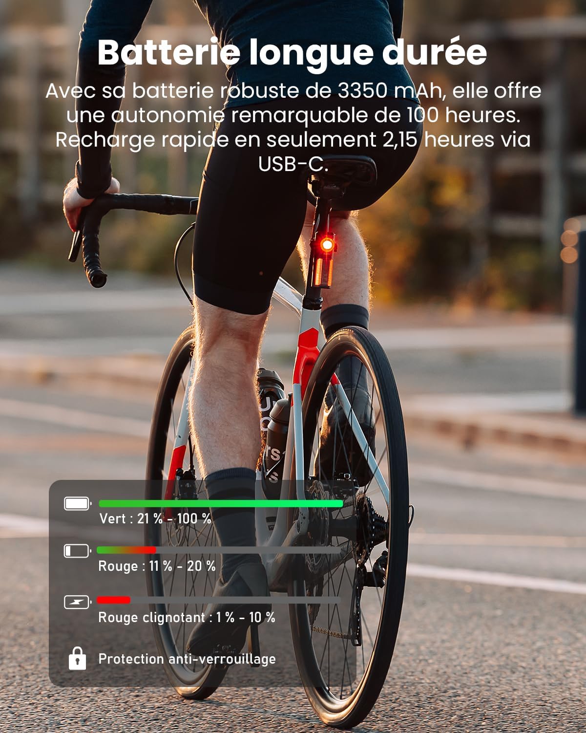 Thumbnail 6 de MagicShine SEEMEE R300 : feu arrière intelligent à LED haute puissance, 270° et IPX6