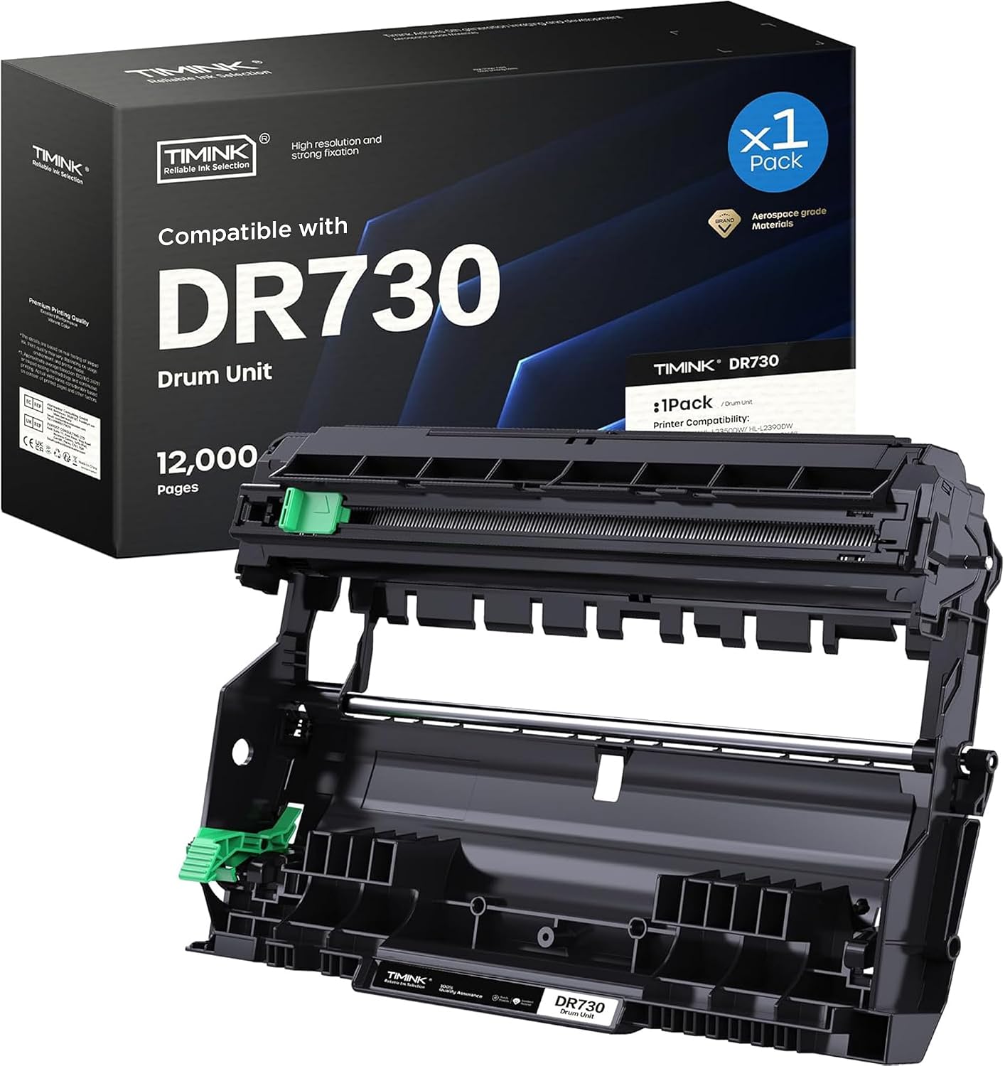 Detalle de Timink DR730 Drum Unit, 12,000-Page Yield for Select Brother Printers