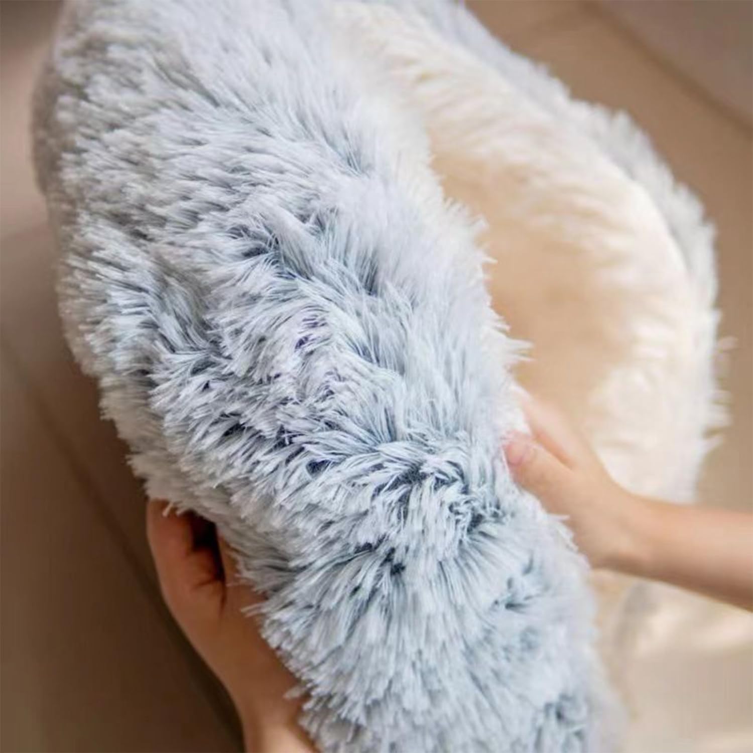 Thumbnail 3 de SHJOEE flauschiges Hundebett in Muschelform – waschbar, rutschfeste Basis, für Hund & Katze