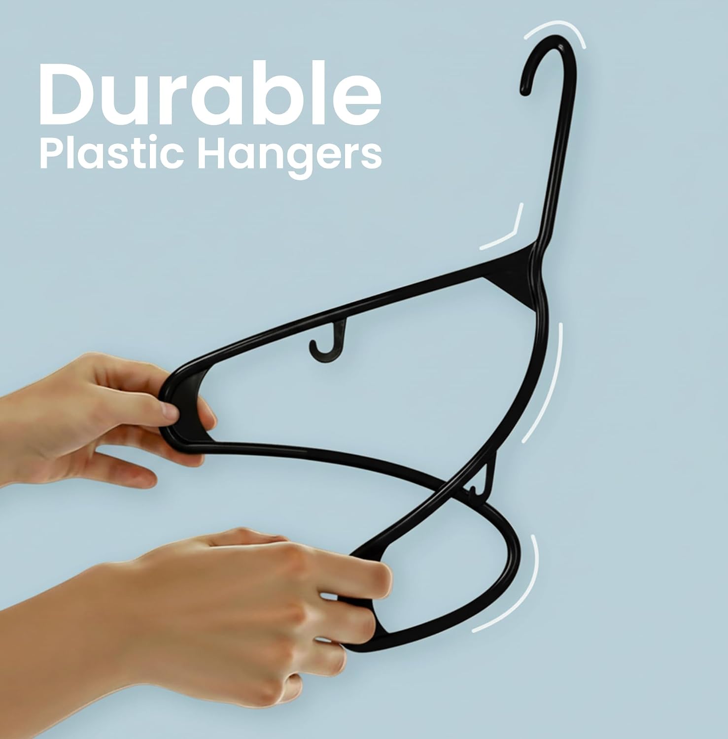 Detalle 2 de Utopia Home Plastic Hangers 50-Pack