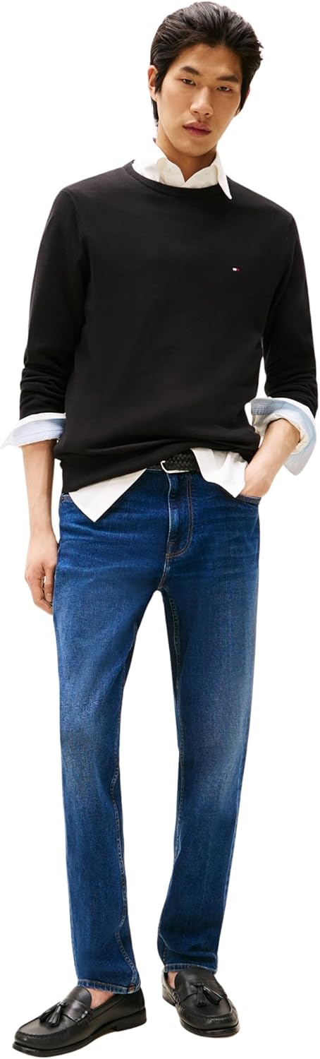 Thumbnail 4 de Tommy Hilfiger Herren Pullover Essential Cotton Crew Neck aus Baumwolle