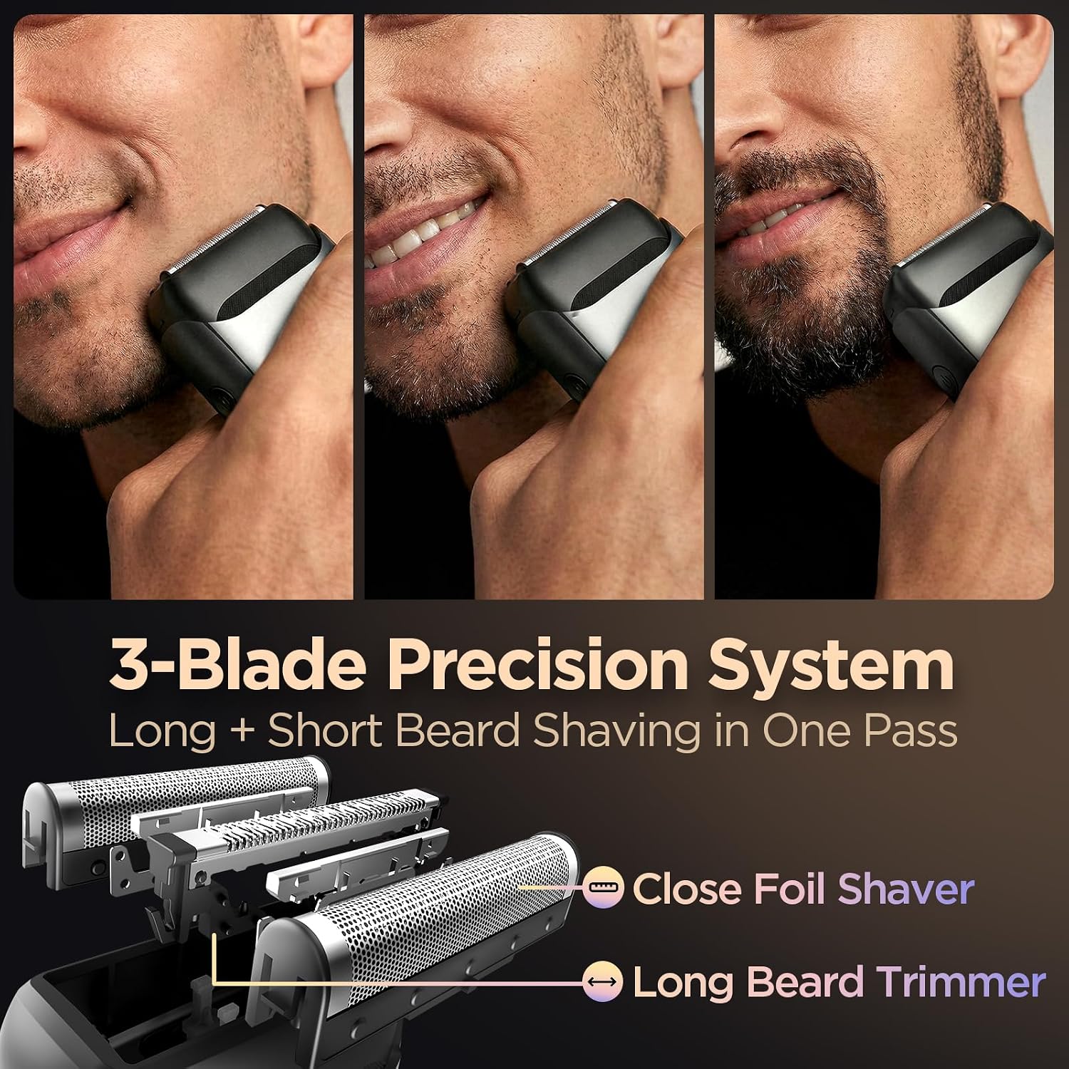 Thumbnail 1 de Yineel VT100 Electric Foil Shaver for Men – Portable, 3-Blade Precision with IPX7 Waterproofing