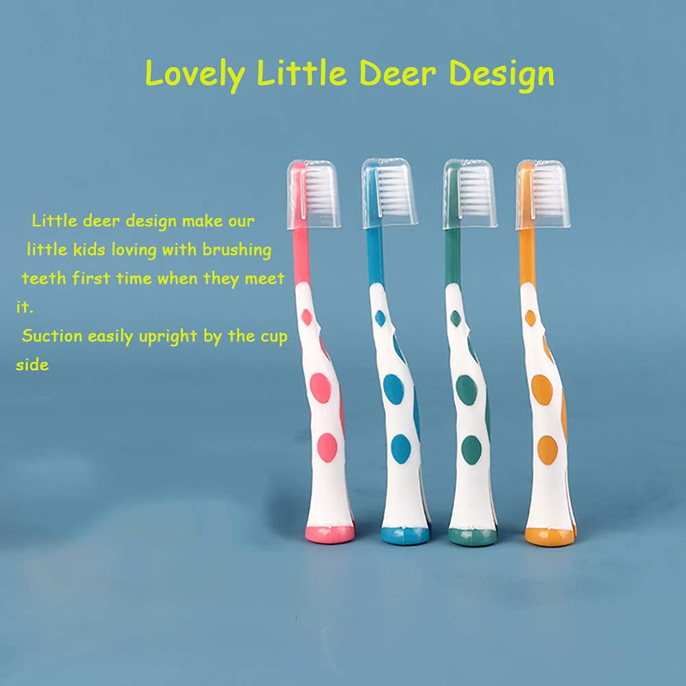 Detalle 2 de newrichbee Kids Toothbrush 8-Pack, Extra Soft