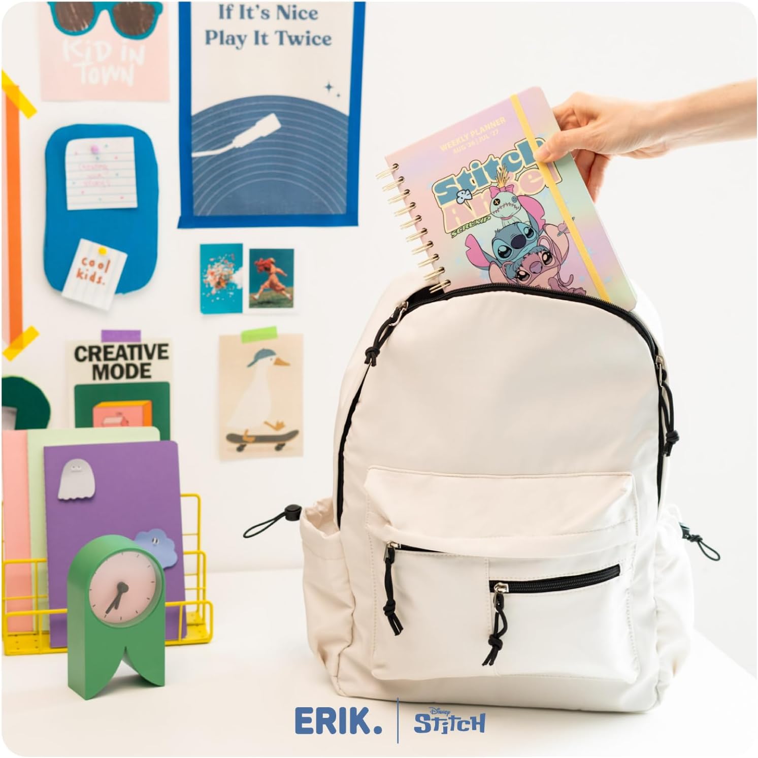 Detalle de Grupo Erik Agenda Stitch 2026/2027 Semana Vista: organización divertida para el nuevo curso