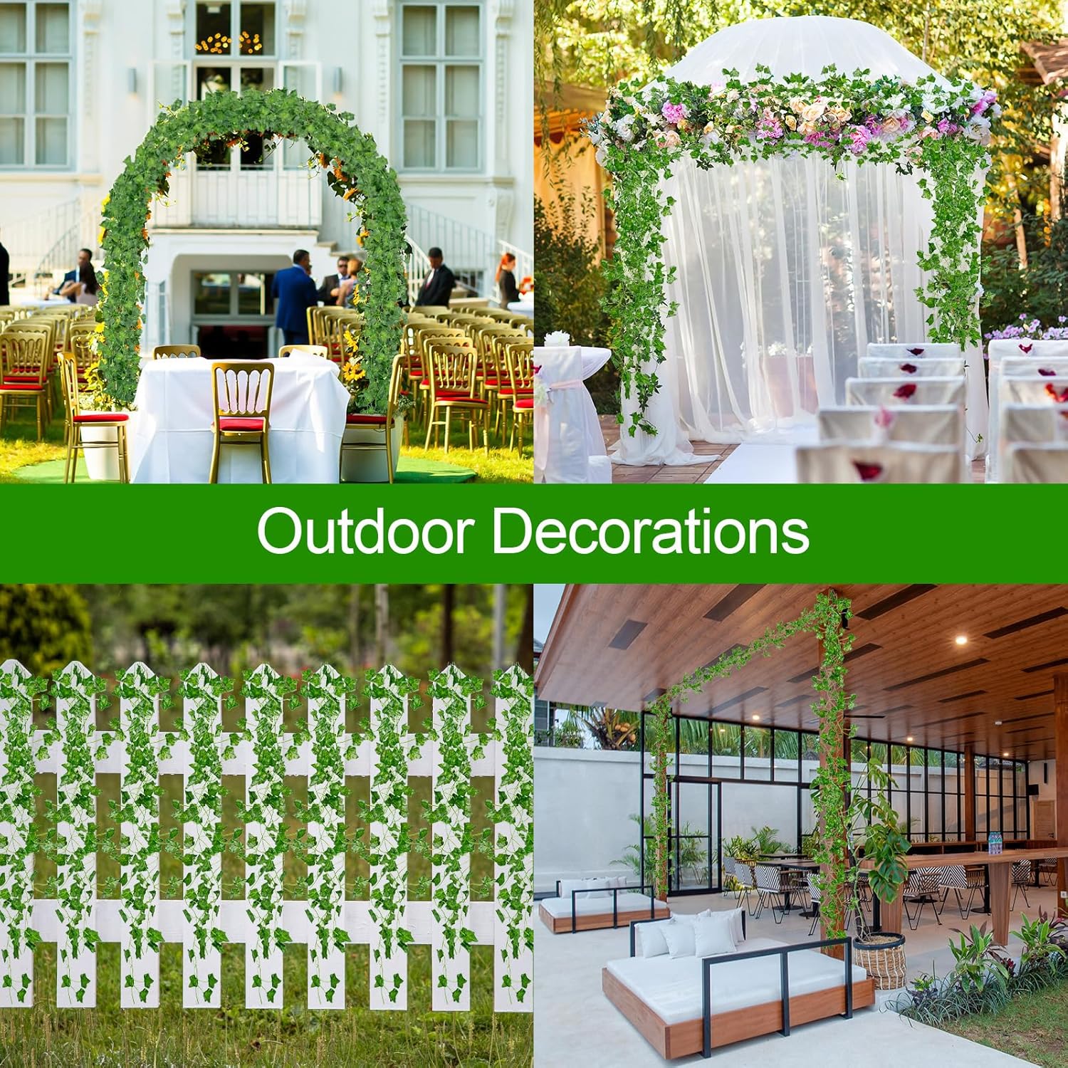 Thumbnail 6 de AIOR 12 Pcs Lierre Artificielle 200 cm