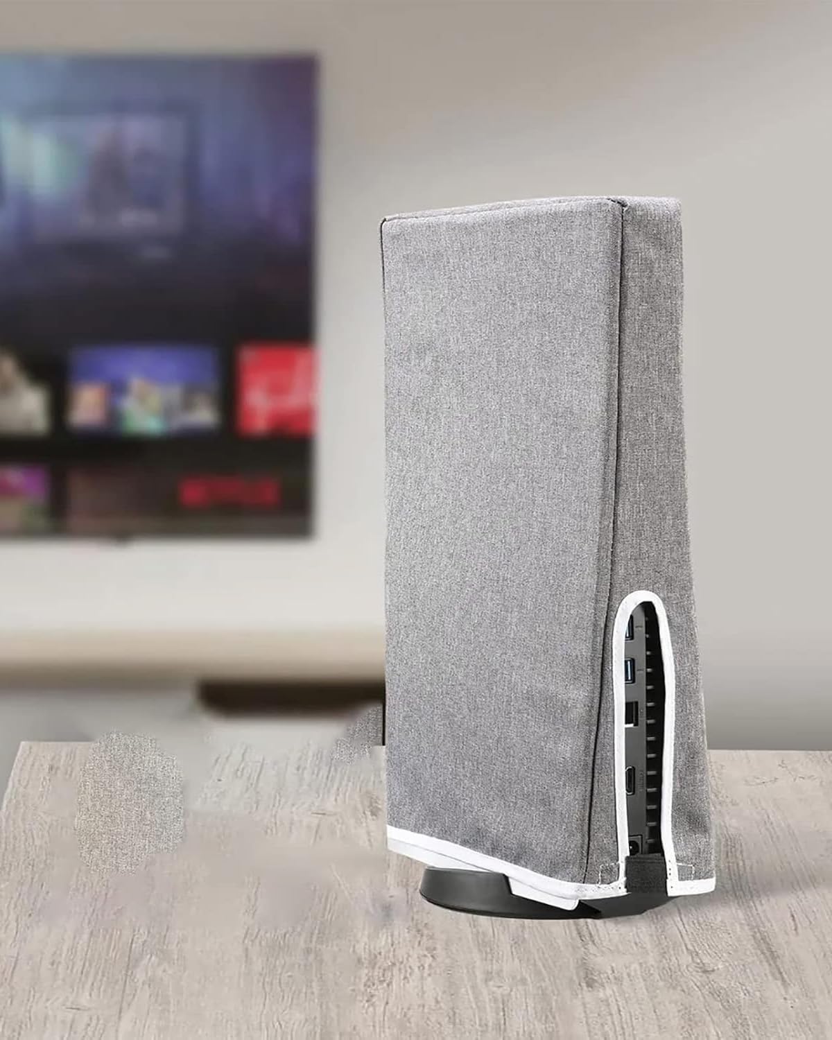 Thumbnail 5 de BNREOZA Staubschutzhülle für PS5 Konsole (Digital & Regular), wasserabweisender Staubschutz – grau