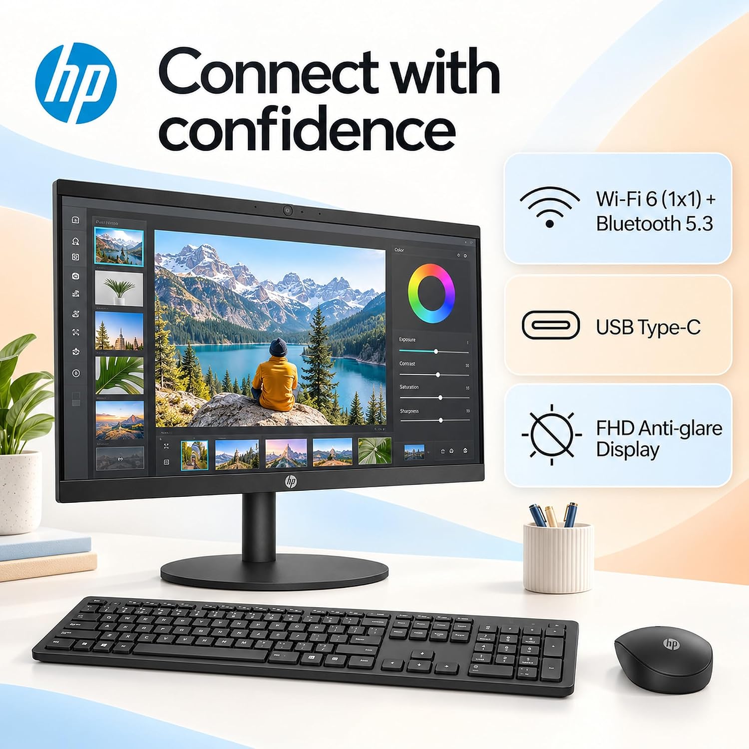 Detalle de HP All-in-One Desktop with 16GB DDR5 RAM