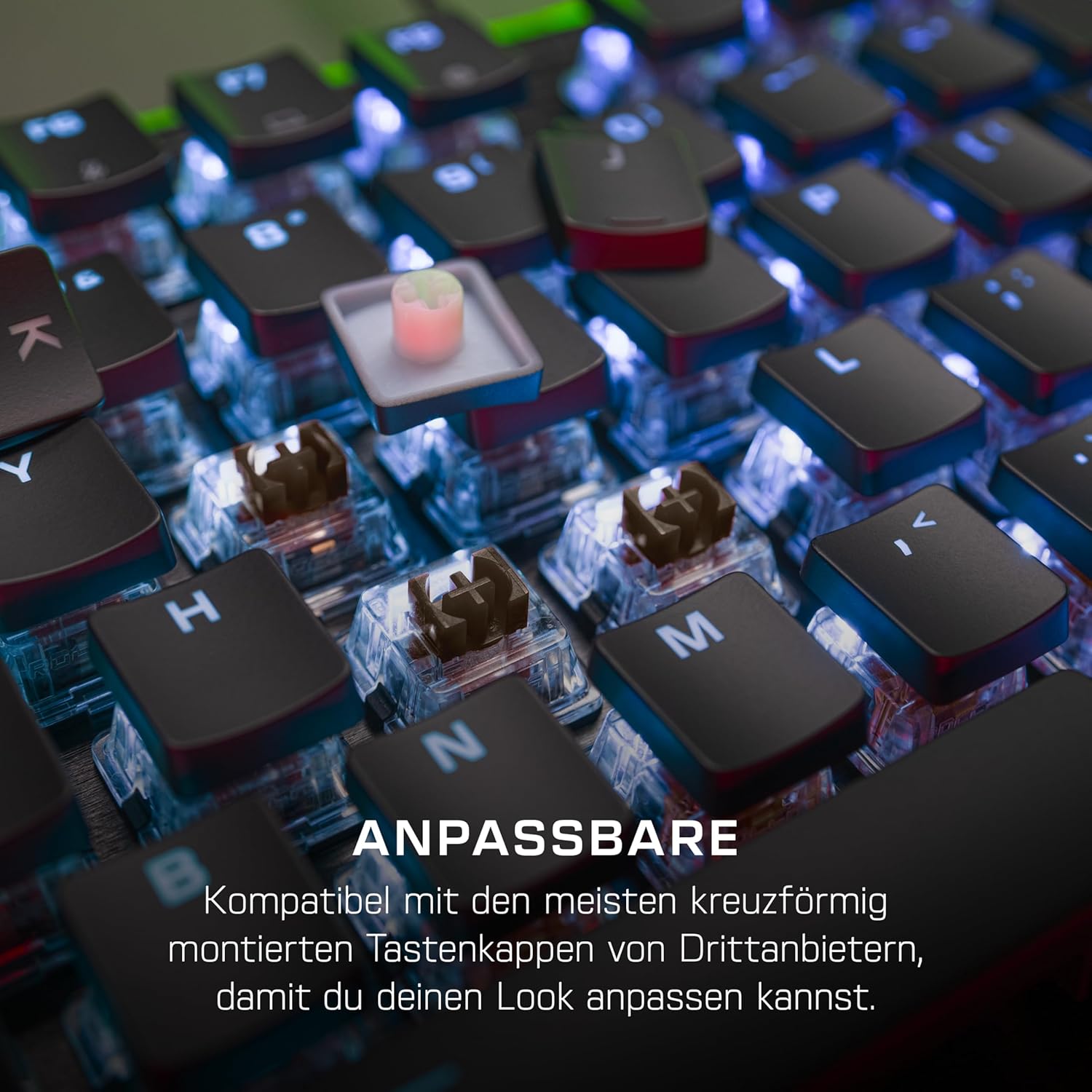 Thumbnail 4 de Turtle Beach Vulcan II mechanische Gaming-Tastatur (Titan II Braun) mit beleuchteten Tasten, DE-Layout