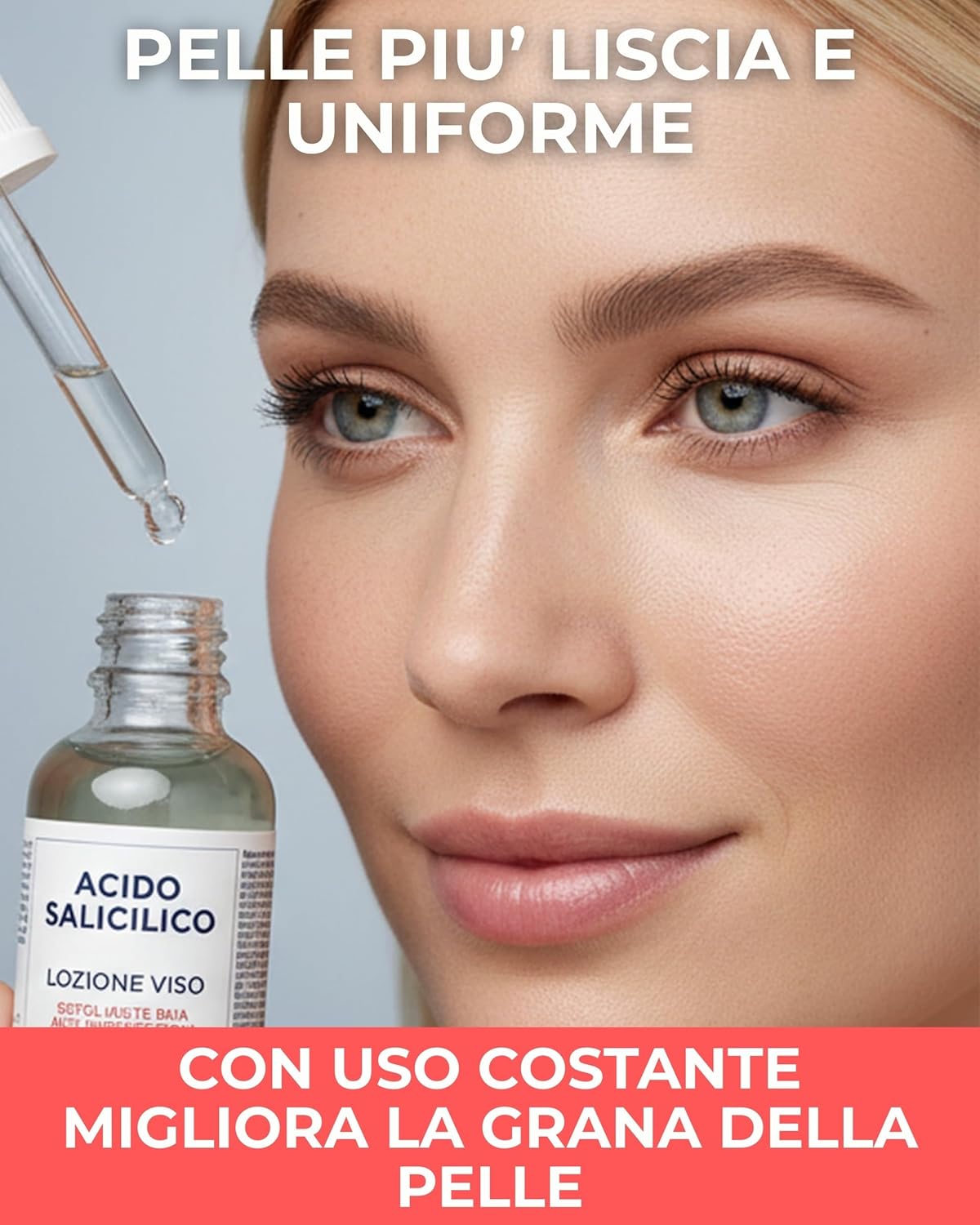 Detalle de SERININA Acido Salicilico Viso – Siero Esfoliante BHA 2% per Acne e Pori Dilatati