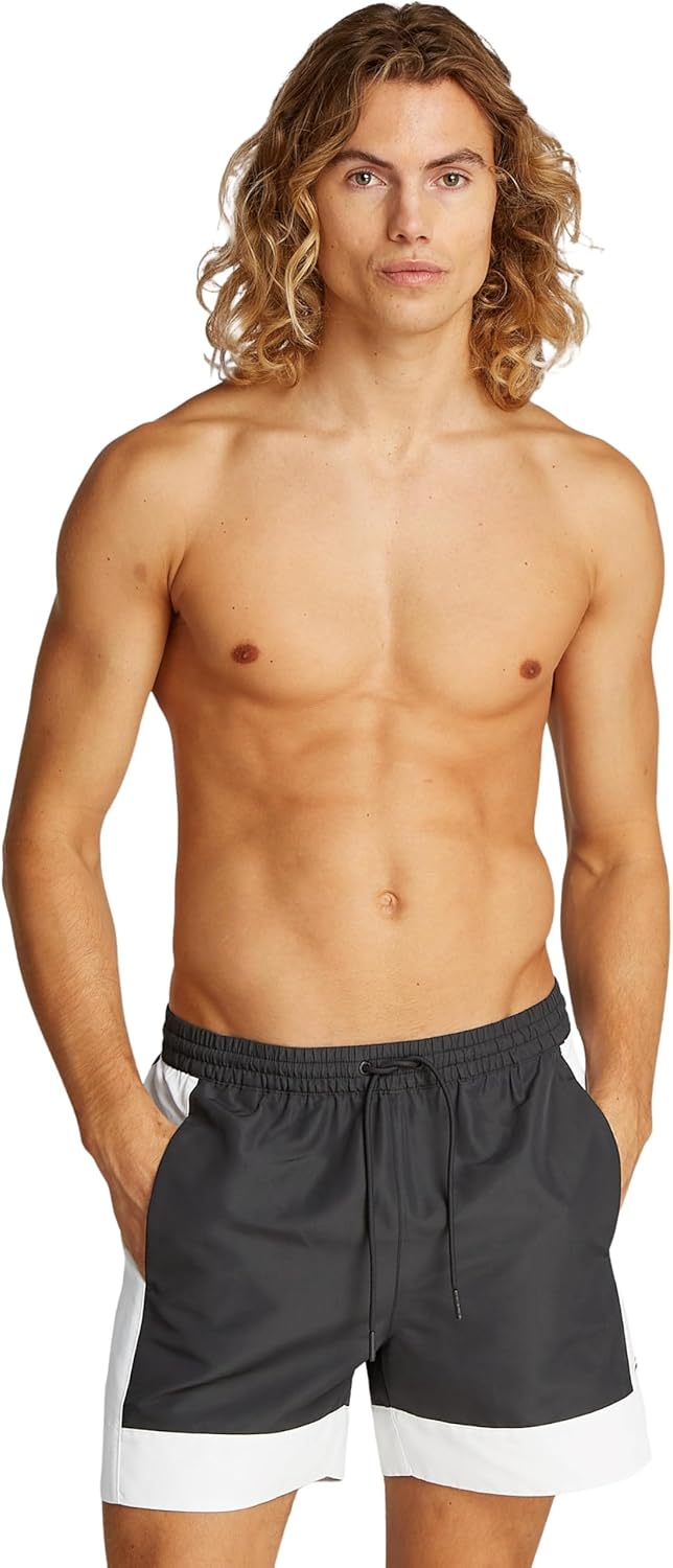 Thumbnail 5 de Calvin Klein Uomo Pantaloncino da Bagno con Logo – Medium, cintura elasticata con coulisse
