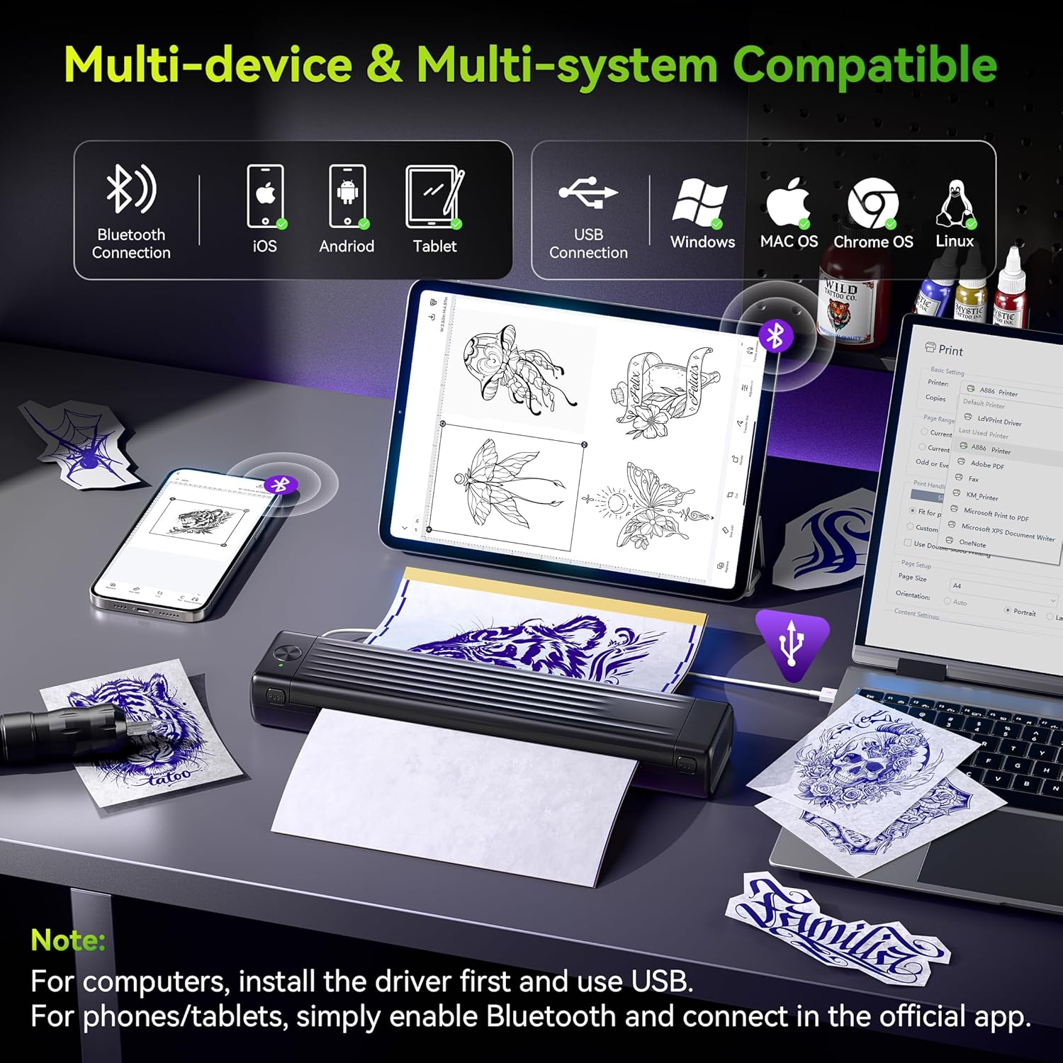 Thumbnail 3 de Itari A886 Tattoo Stencil Printer