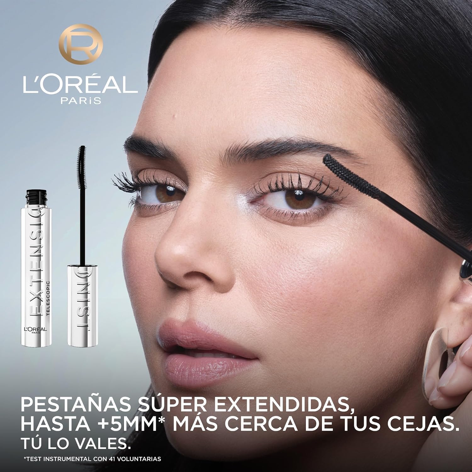 Detalle 2 de L'Oréal Paris Telescopic Extensionist: Máscara de Pestañas con Alargamiento y Modelador (9,9 ml)
