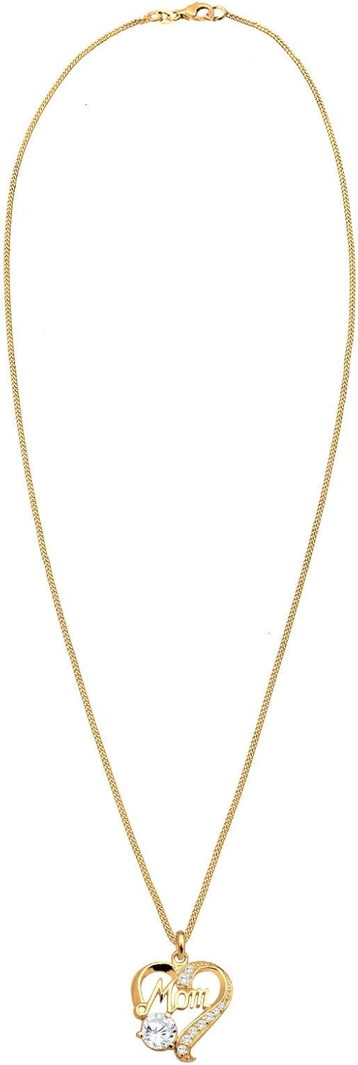Detalle 1 de Elli Damen-Kette Herz 45 cm 925 Silber