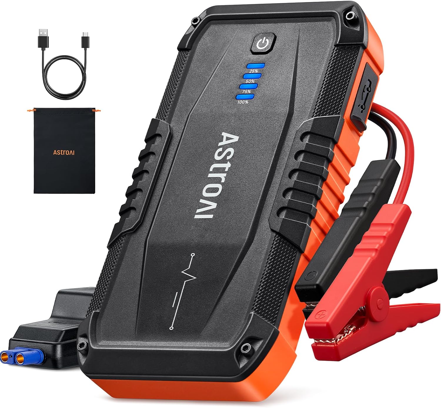 Detalle de AstroAI Car Battery Jump Starter 1500A