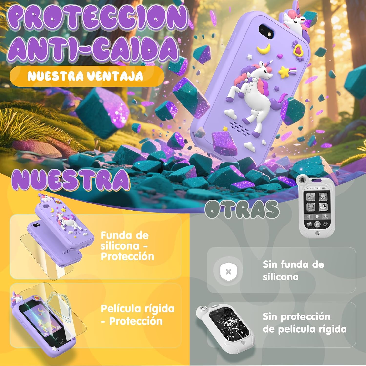 Thumbnail 4 de Kinder Smartphone Spielzeug mit Dualkamera