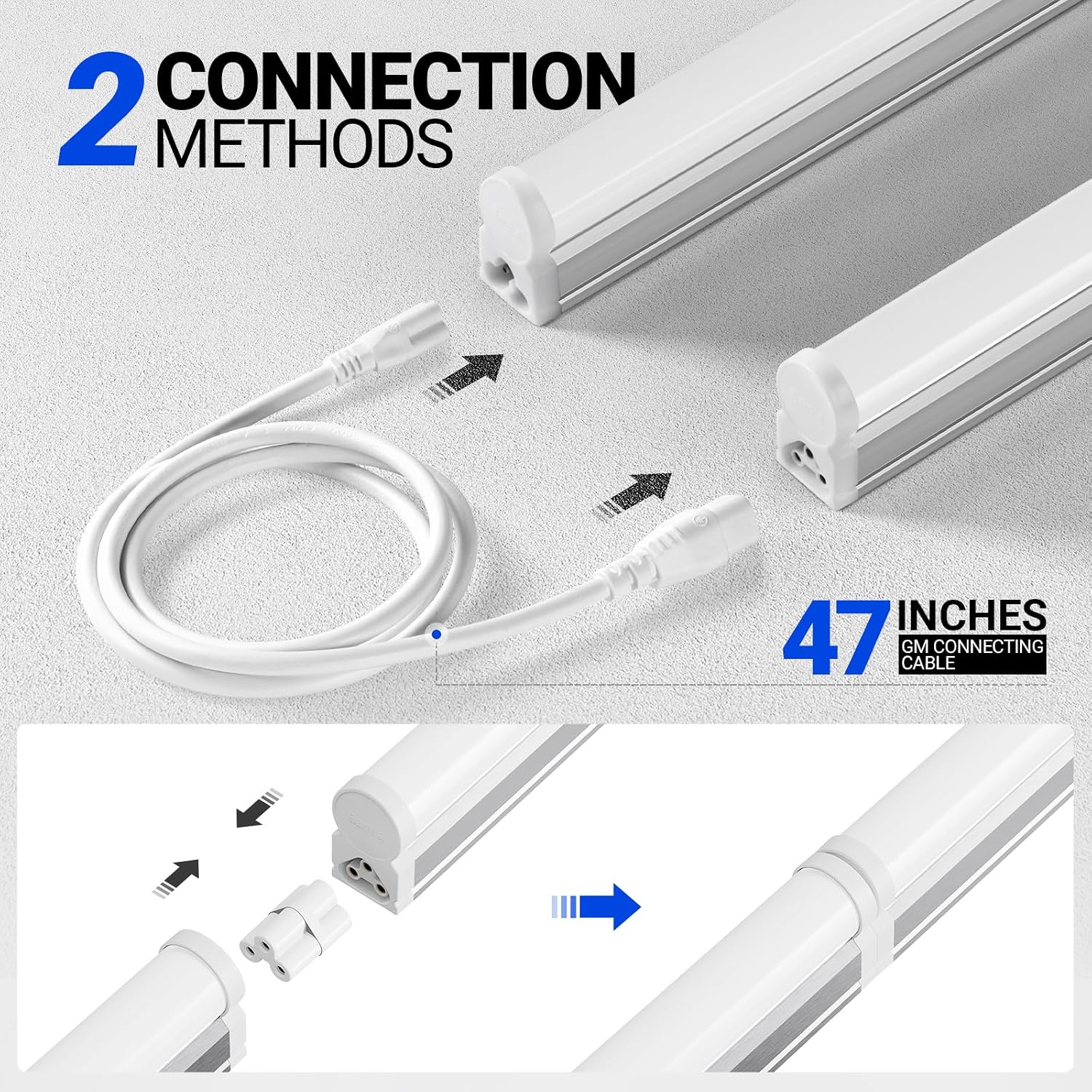 Detalle de Barrina T5 3FT LED Shop Light, 6-Pack: 1900 lm, 5000K Daylight, 16W