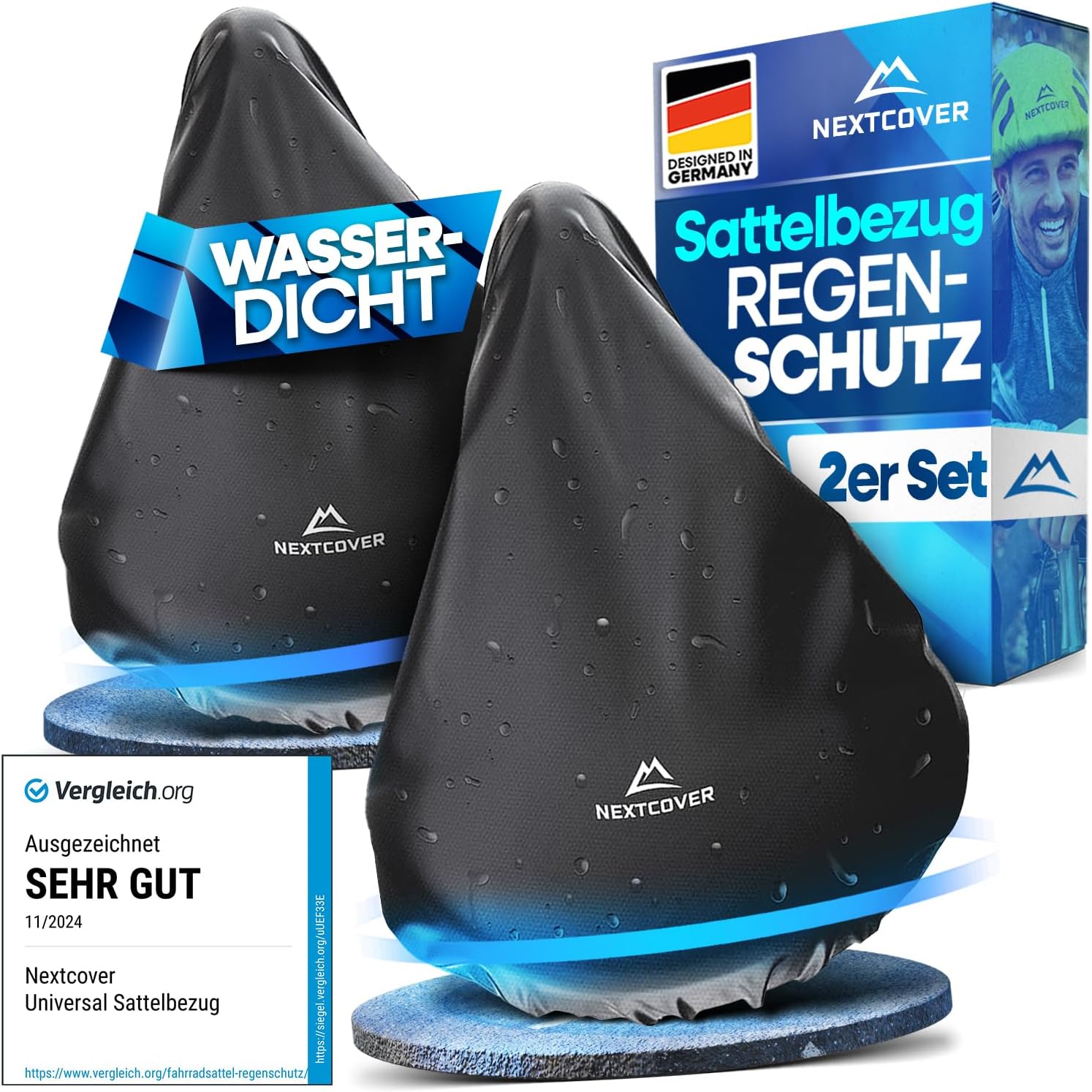 Detalle de Nextcover Universal Sattelbezug, 2er Set