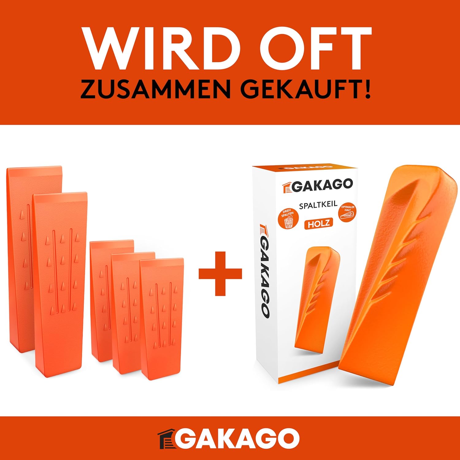 Thumbnail 5 de Gakago Fällkeil Set 5er Pack für sichere Spaltung