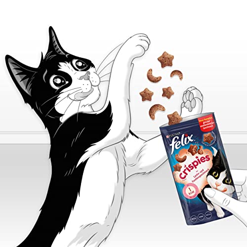 Thumbnail 8 de Felix Crispies Katzensnack mit Lachs – 8 x 45 g, knusprig & kalorienarm