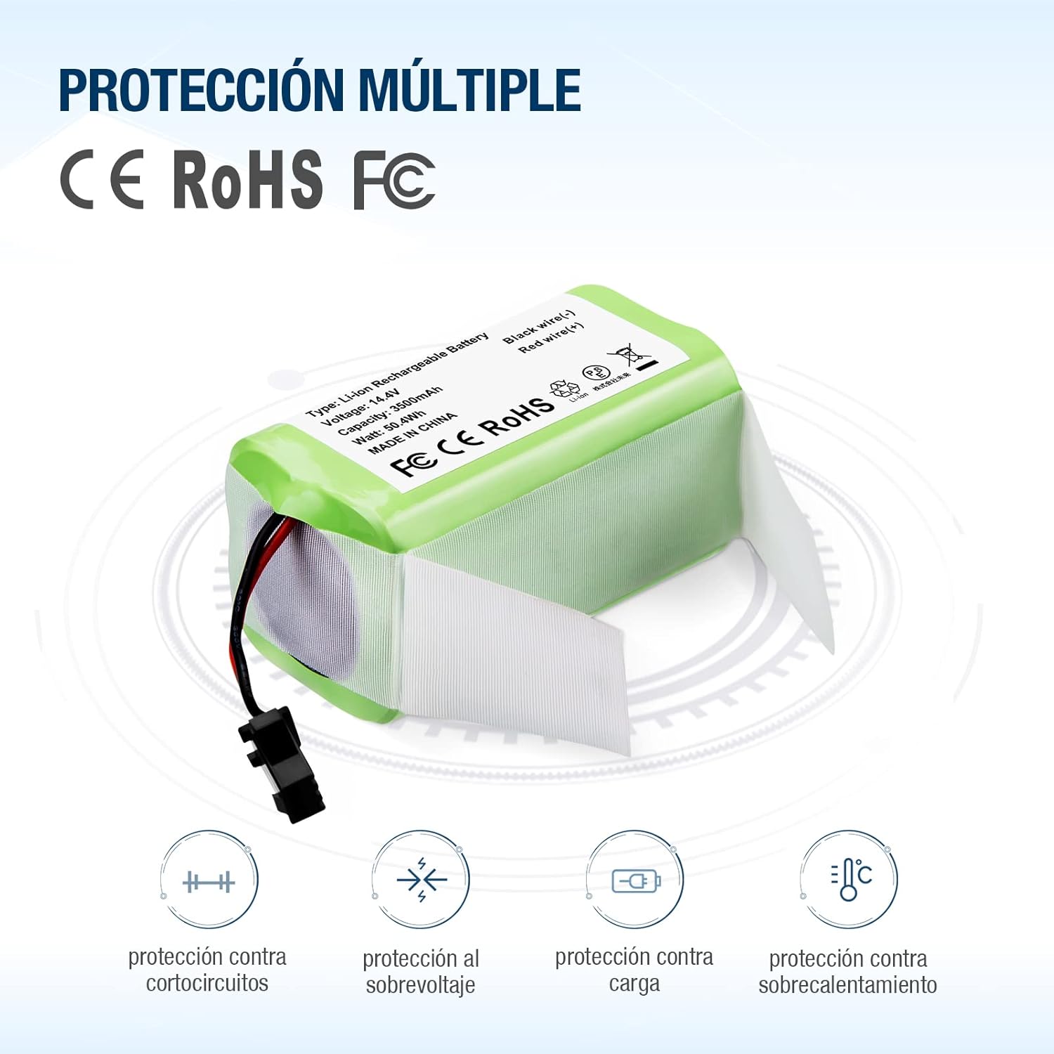 Thumbnail 4 de Batería 3500mAh 14,4V para Conga y Eufy