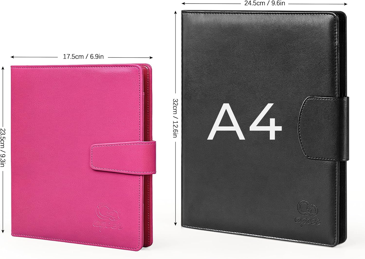 Thumbnail 6 de Agoer Porte Bloc A5 rose rouge