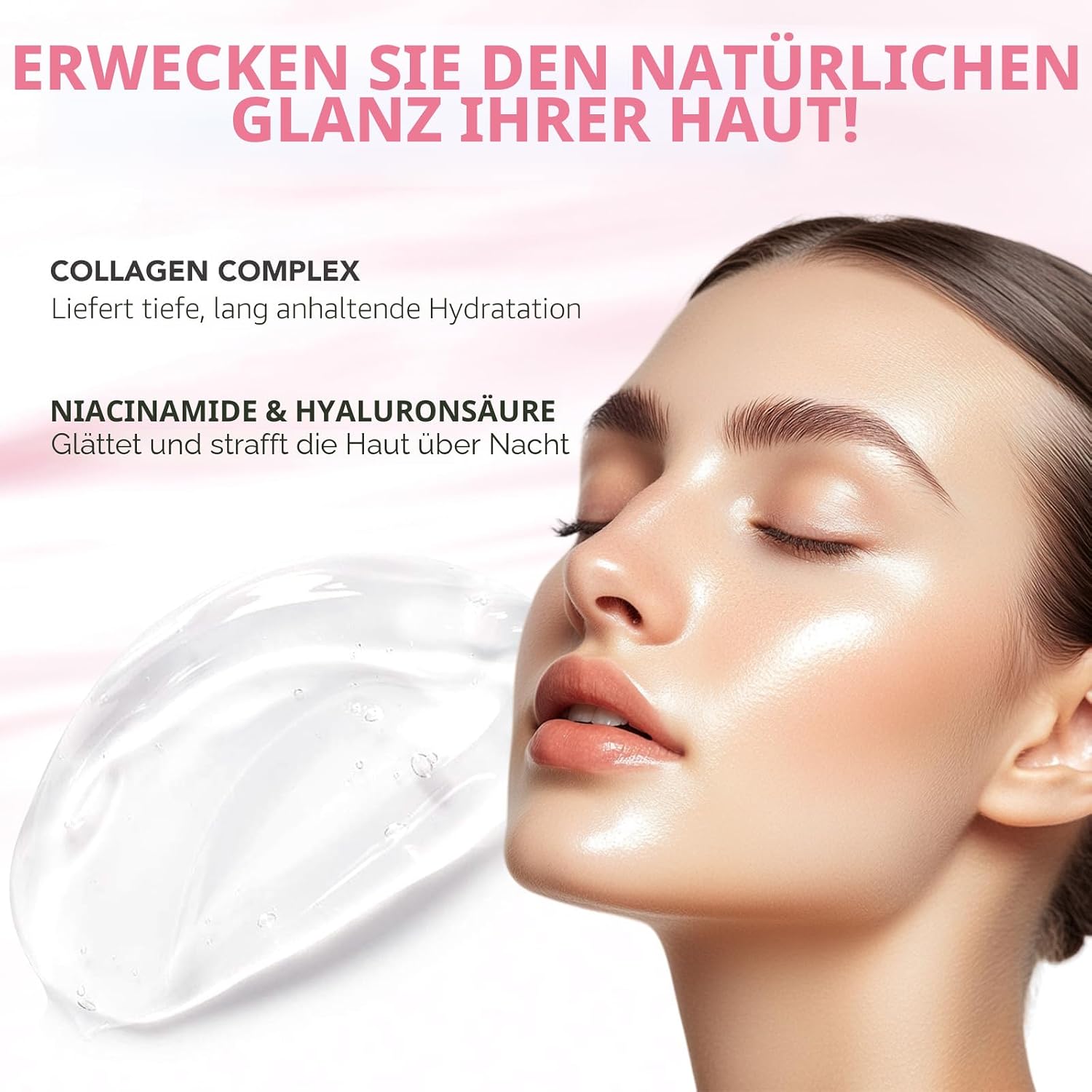 Thumbnail 3 de Collagen Night Wrapping Mask – Kollagen Jelly Masken im 2er Pack mit Jelly-Bürste, nächtliche Peel-Off Pflege