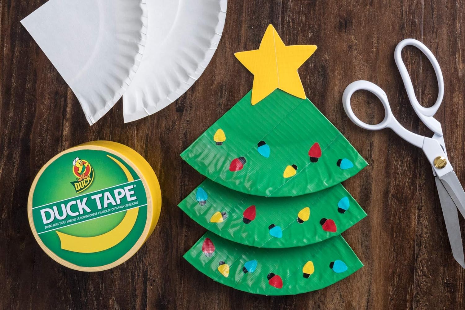 Thumbnail 4 de Duck Tape Solid Colours Yellow roll for repair, craft and personalising (48mm x 18.2m)